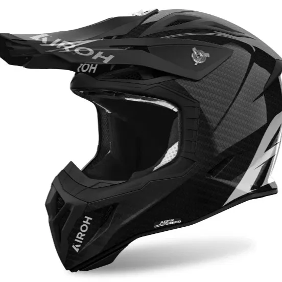 Airoh ACE 2 Full Carbon Gloss Black MX Helmet - Image 3