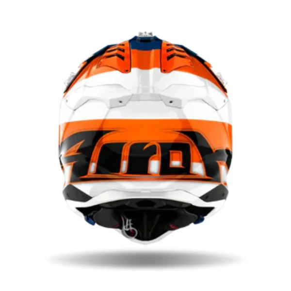 Airoh Aviator 3 Monarch Orange Gloss MX Helmet - Image 2