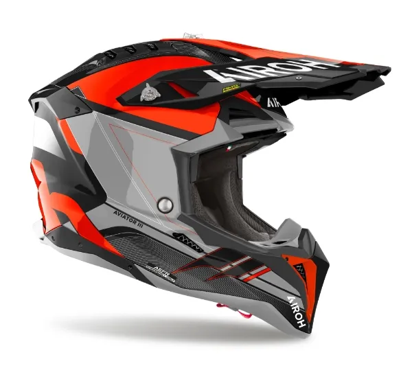 Airoh Aviator 3 Saber Orange Gloss - Image 2