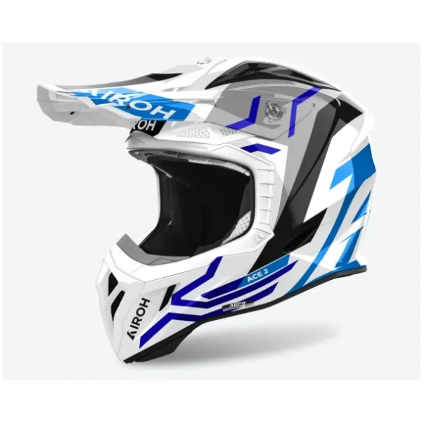 Airoh Aviator Ace 2 Ground Blue Gloss Helmet