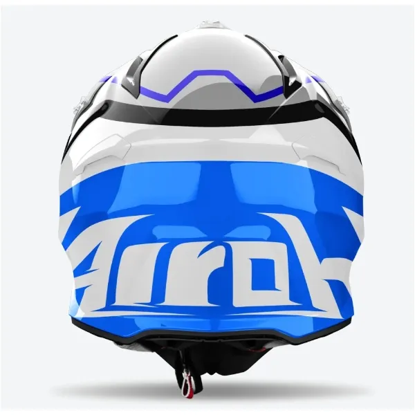 Airoh Aviator Ace 2 Ground Blue Gloss Helmet - Image 2