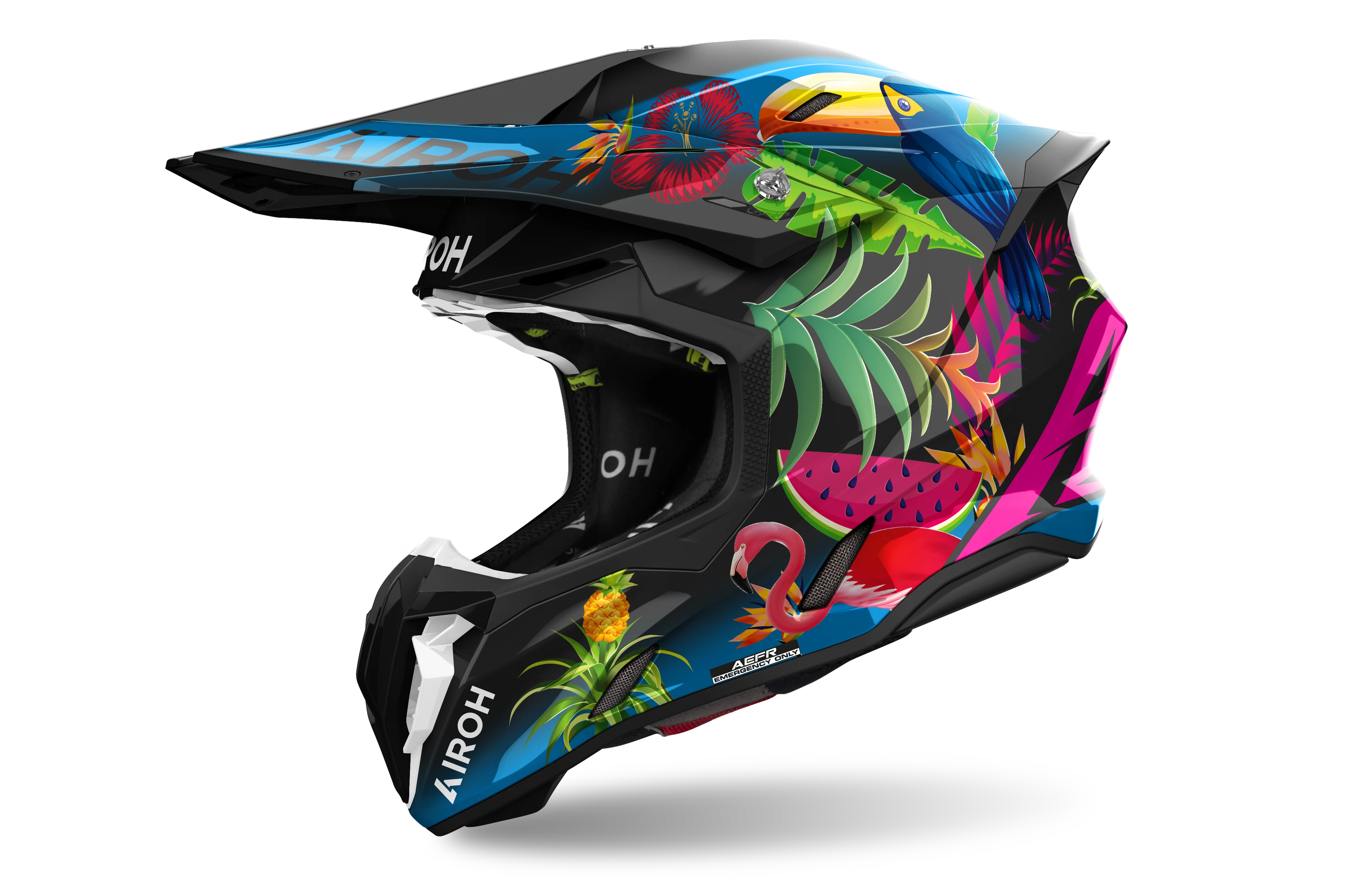 Airoh Twist 3 Amazonia Gloss Motocross Helmet - Image 3