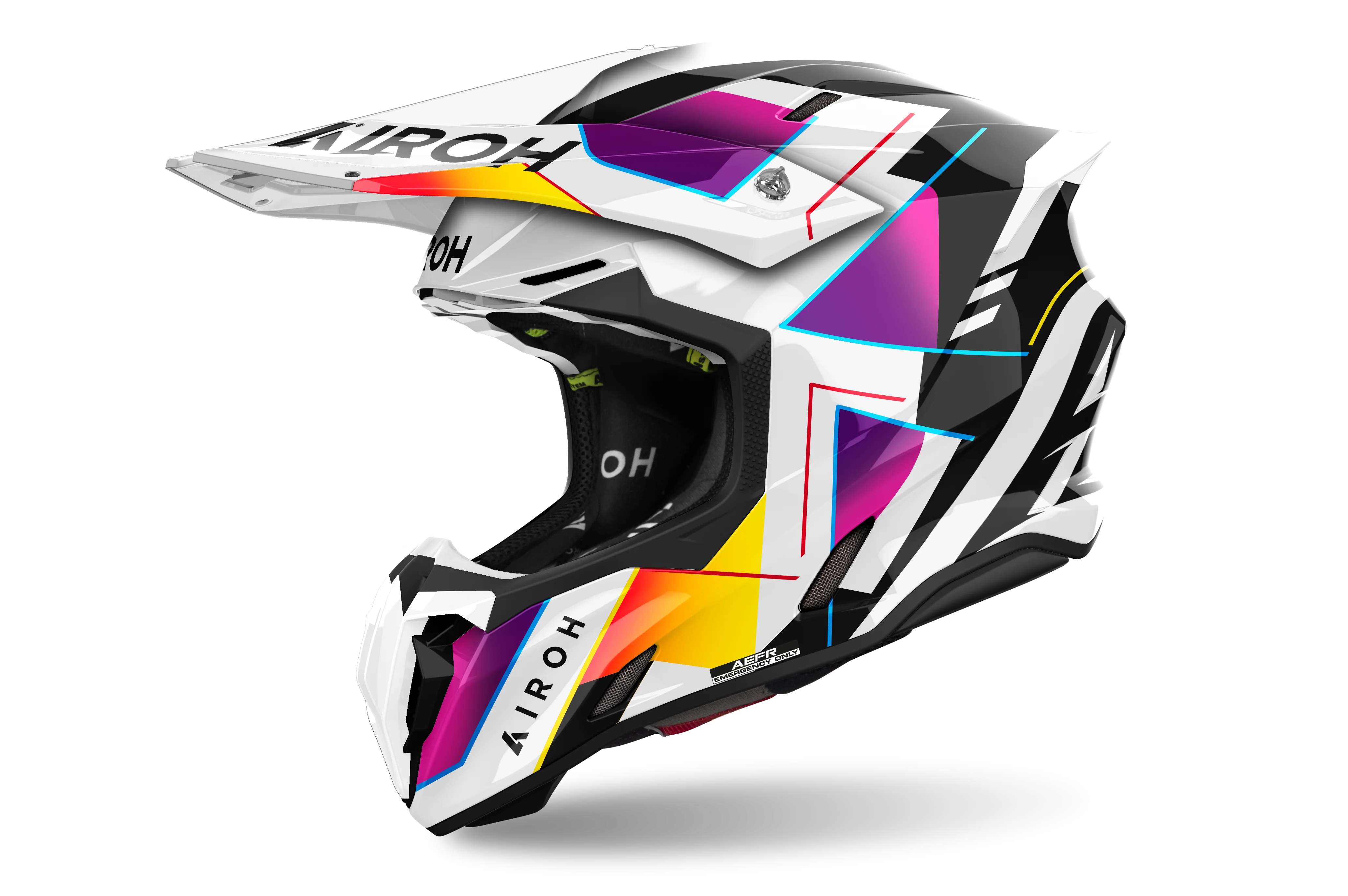 Airoh Twist 3 Rainbow Gloss Motocross Helmet - Image 3