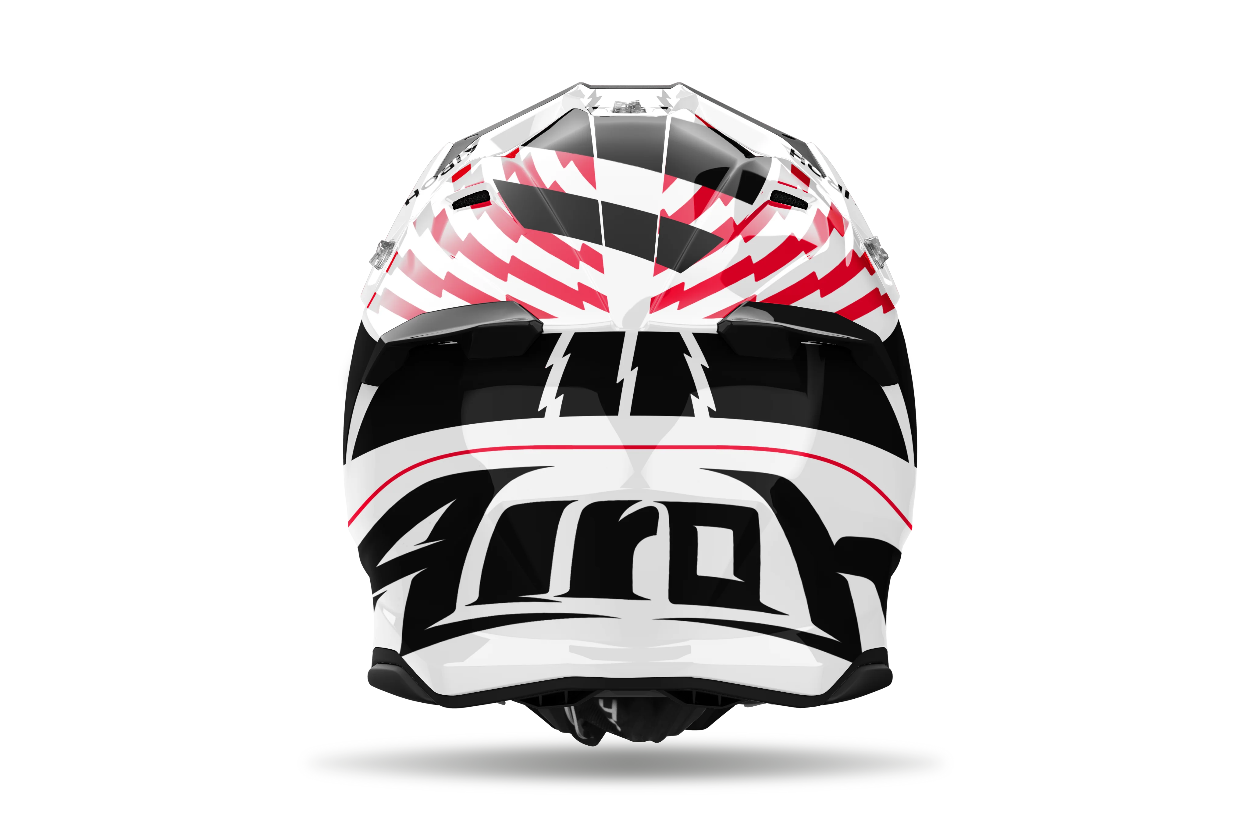 Airoh Twist 3 Thunder Red White Gloss Motocross Helmet - Image 4