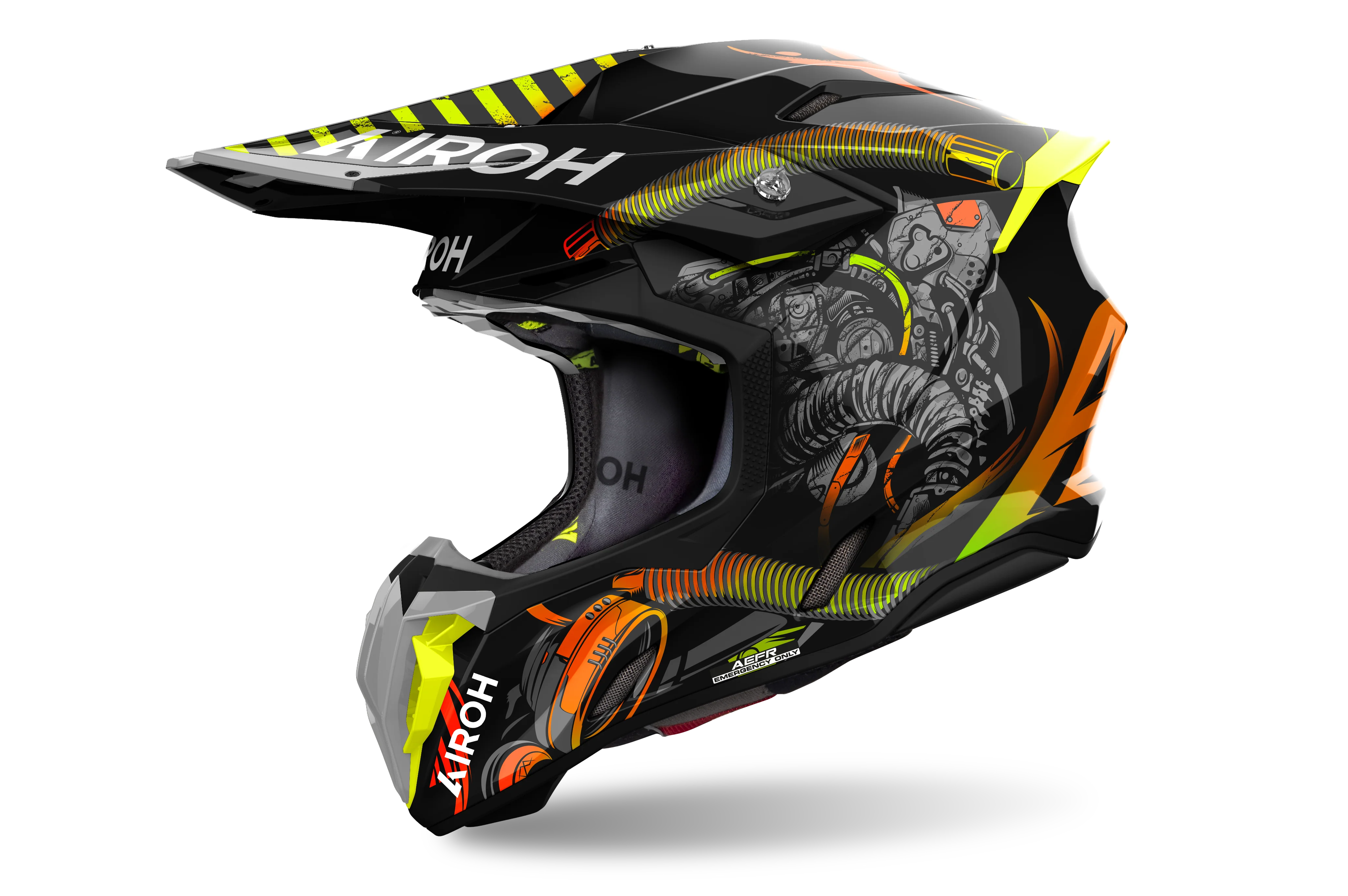Airoh Twist 3 Toxic Gloss Motocross Helmet - Image 3