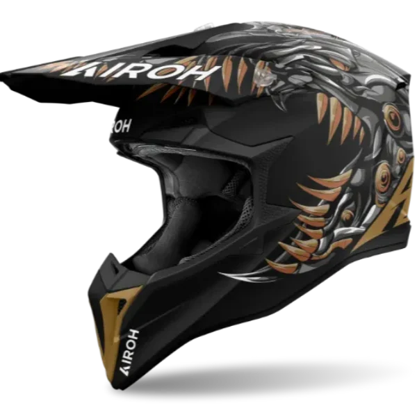 Airoh Wraaap Cyborg Matt MX Helmet
