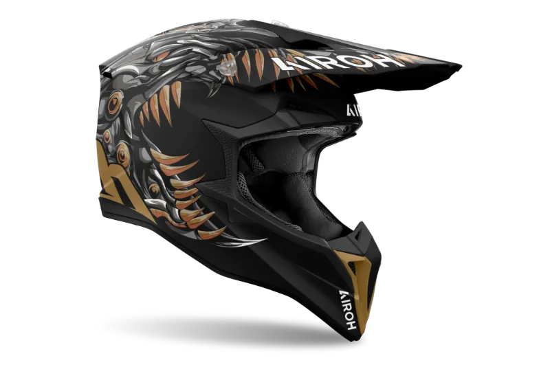 Airoh Wraaap Cyborg Matt MX Helmet - Image 3