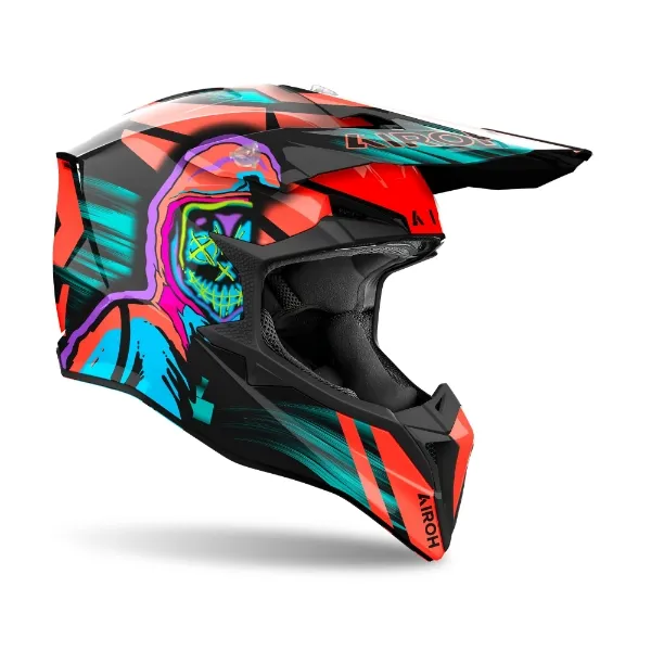 Airoh Wraap Cyber Orange Gloss Helmet - Image 2