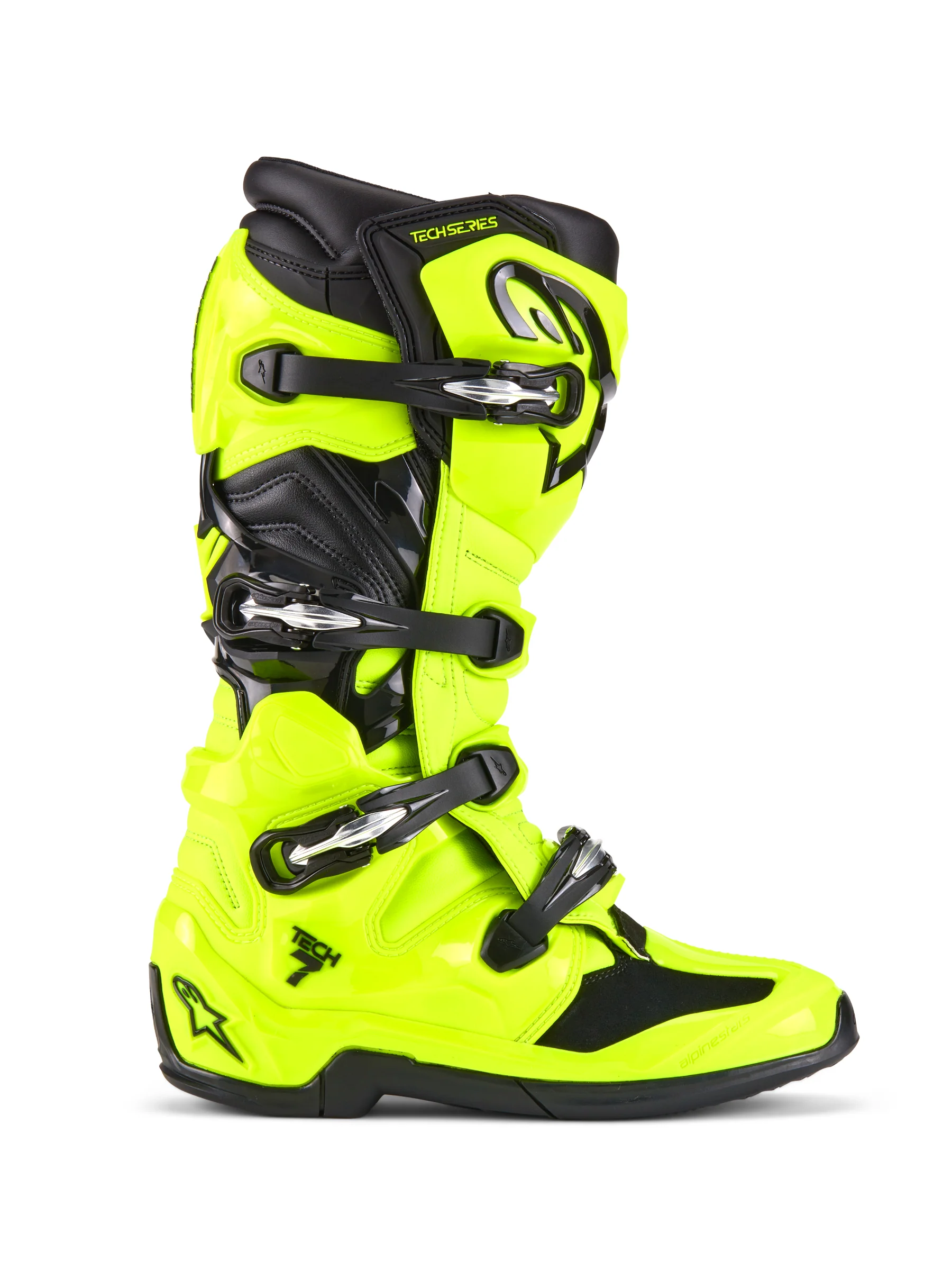 Alpinestars Tech 7 Motocross Boots Yellow Fluo Black - Image 2