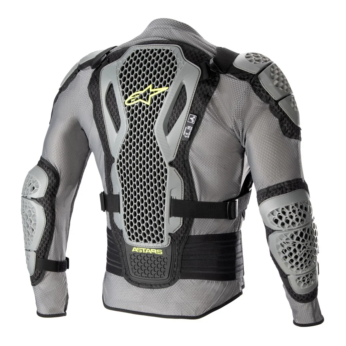 Alpinestars Bionic Action V2 BNS Grey Black Yellow Protection Jacket - Image 2