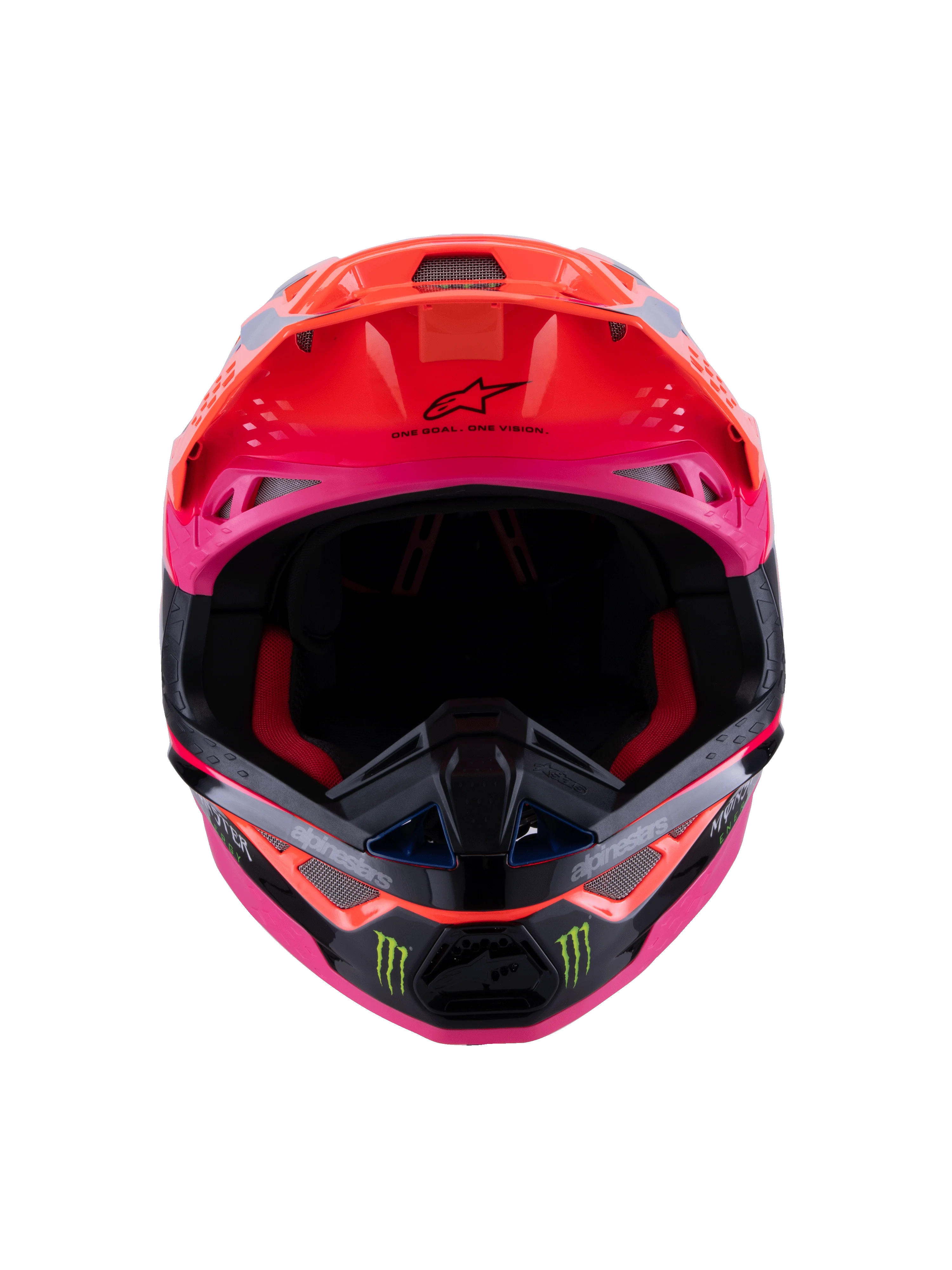 Alpinestars Helmet SM10 Deegan Orange Flo Purple Pink - Image 7