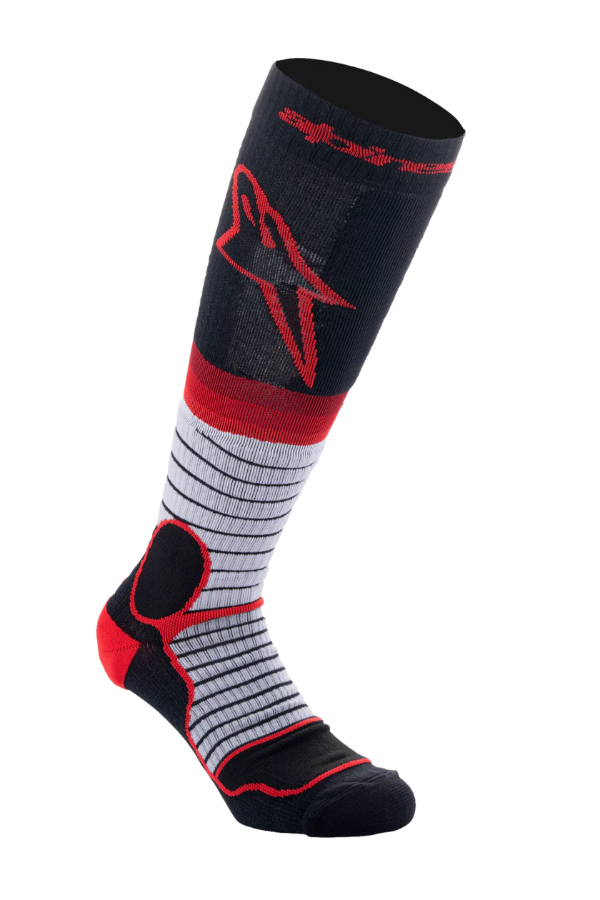 Alpinestars MX Pro Sock V2 - Black Gray Red