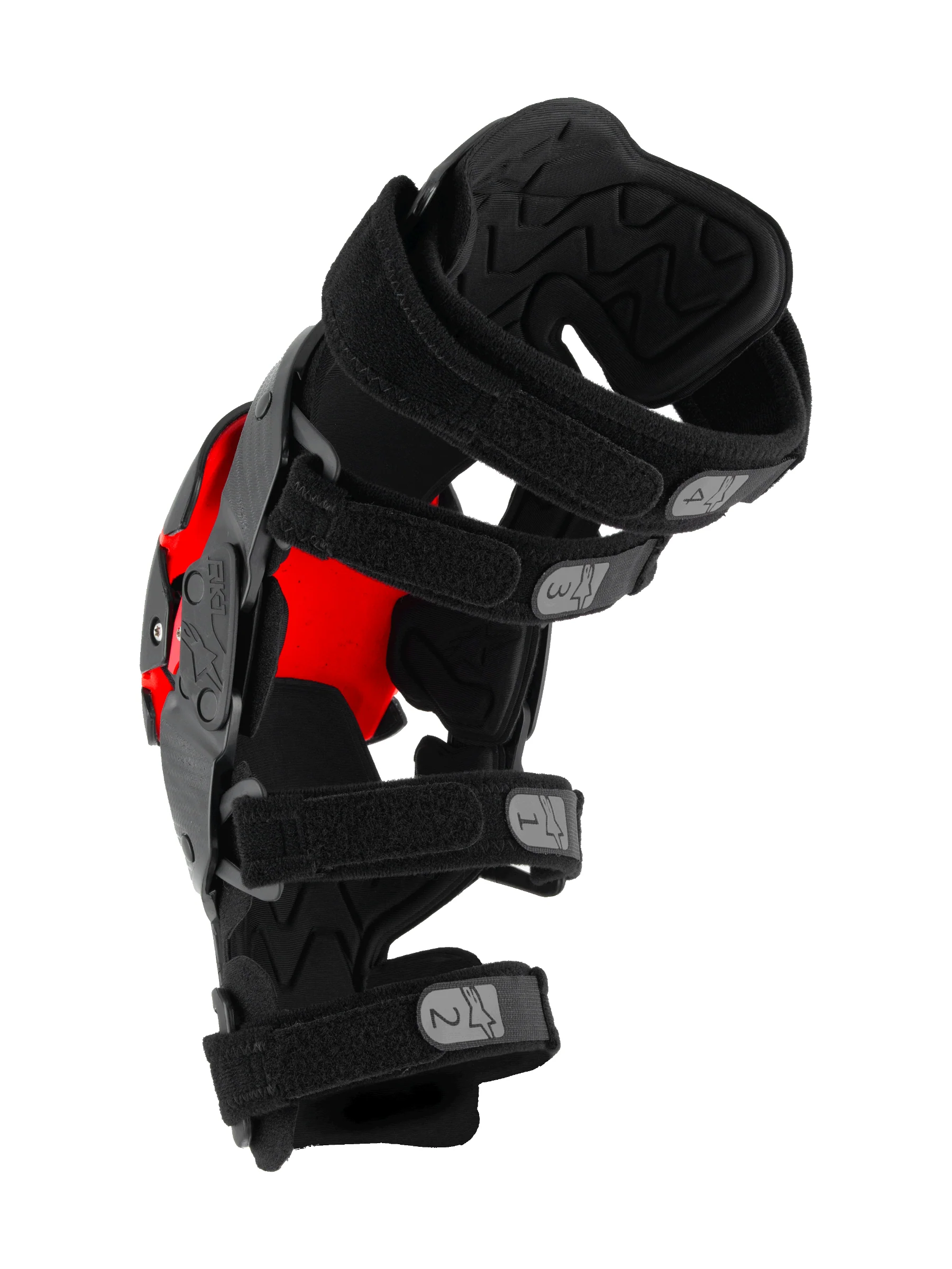 Alpinestars RK1 Plasma Knee Braces Black Red - Image 3