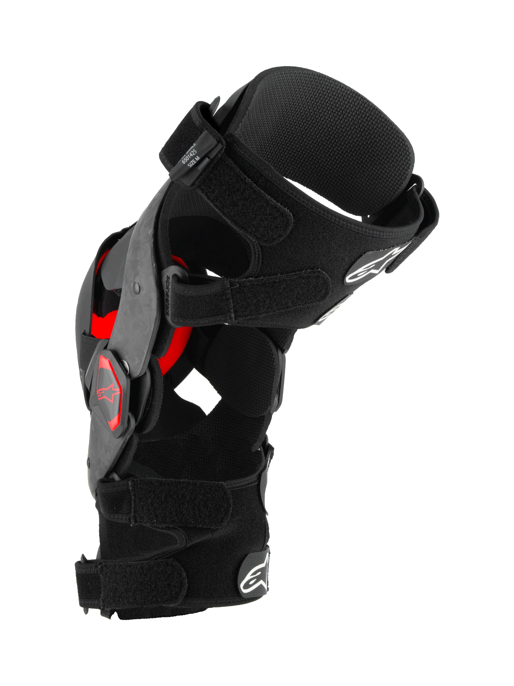 Alpinestars RK10 Plasma Carbon Knee Braces Black Red - Image 3