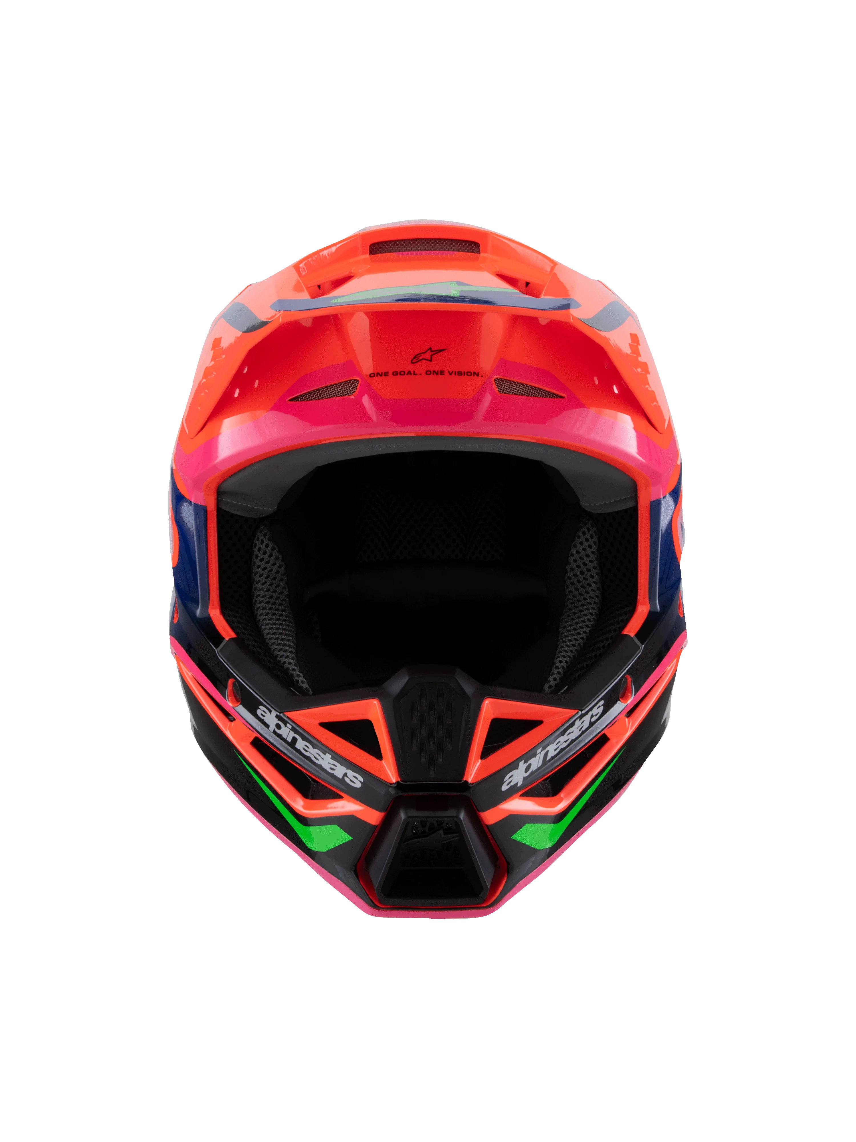 Alpinestars Youth Helmet Deegan Orange Fluo Purple Pink - Image 7
