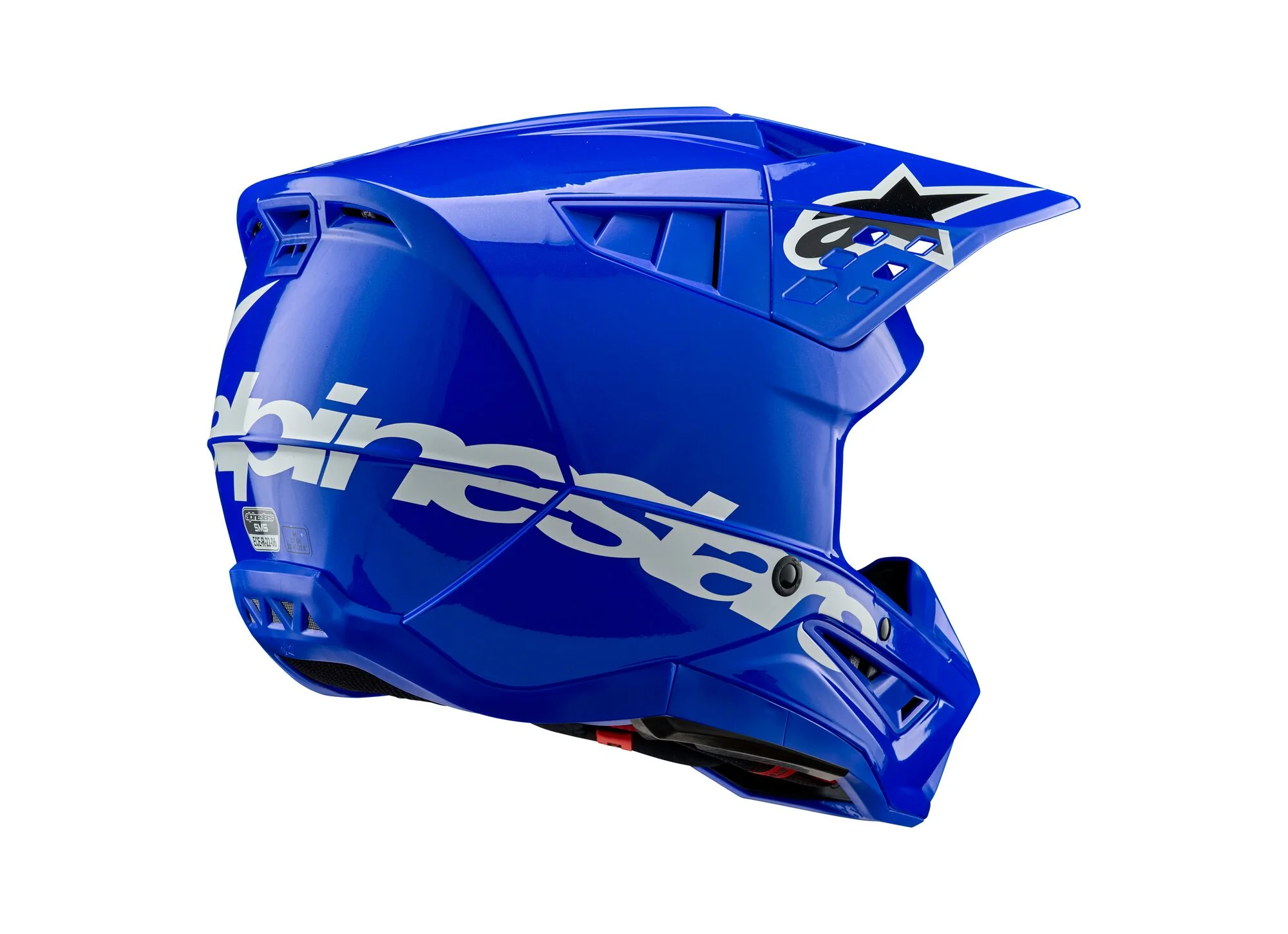 Alpinestars Helmet SM5 Corp Blue Glossy - Image 3