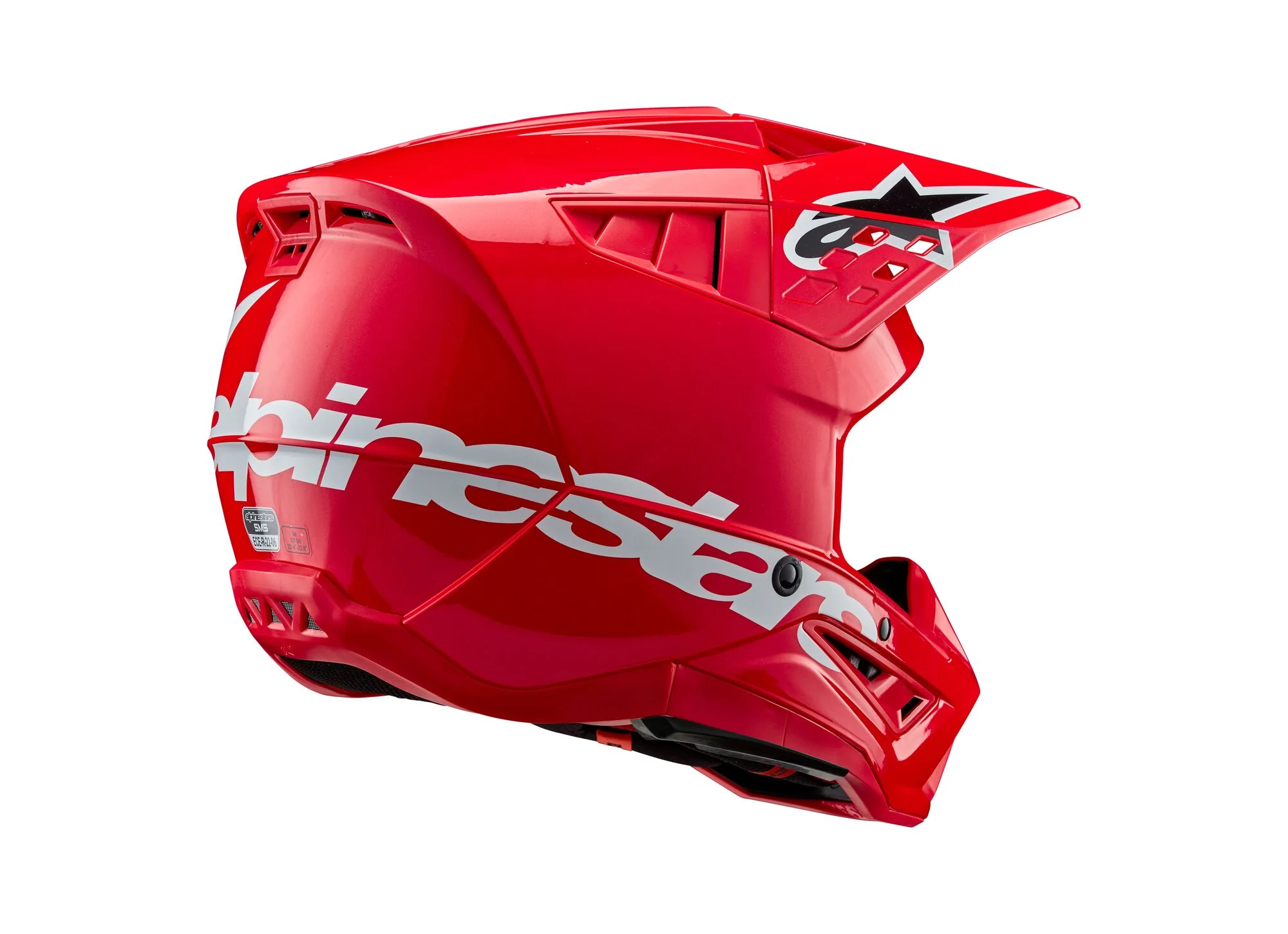 Alpinestars Helmet SM5 Corp Bright Red Glossy - Image 4