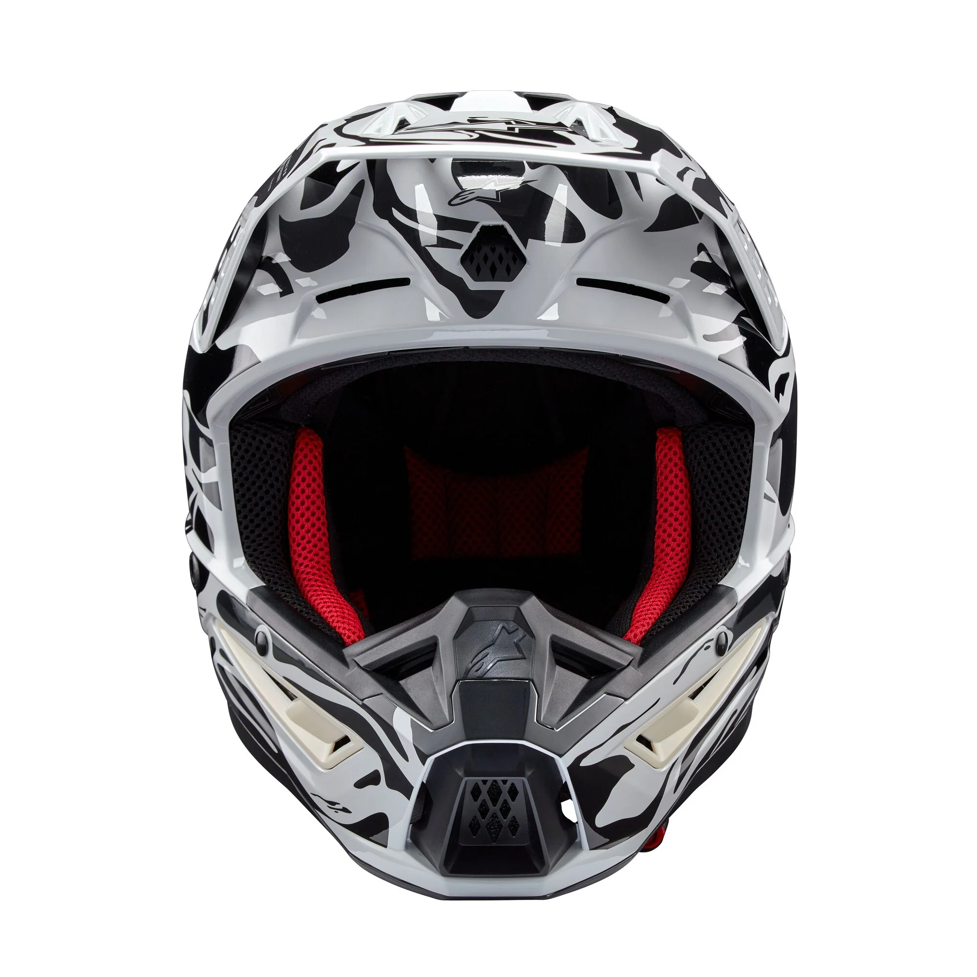 Alpinestars Helmet SM5 Mineral Cool Gray Dark Gray Glossy - Image 4