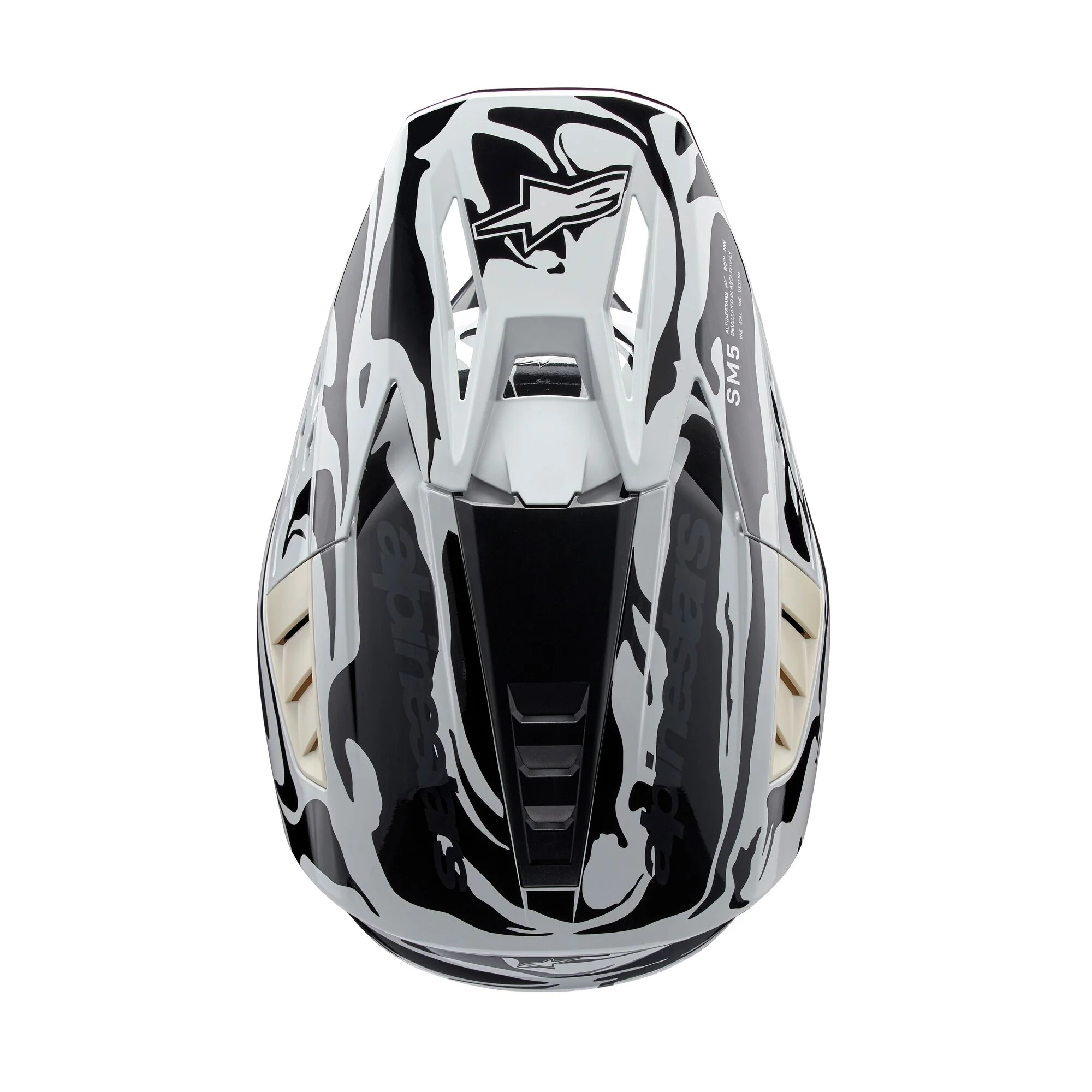 Alpinestars Helmet SM5 Mineral Cool Gray Dark Gray Glossy - Image 7
