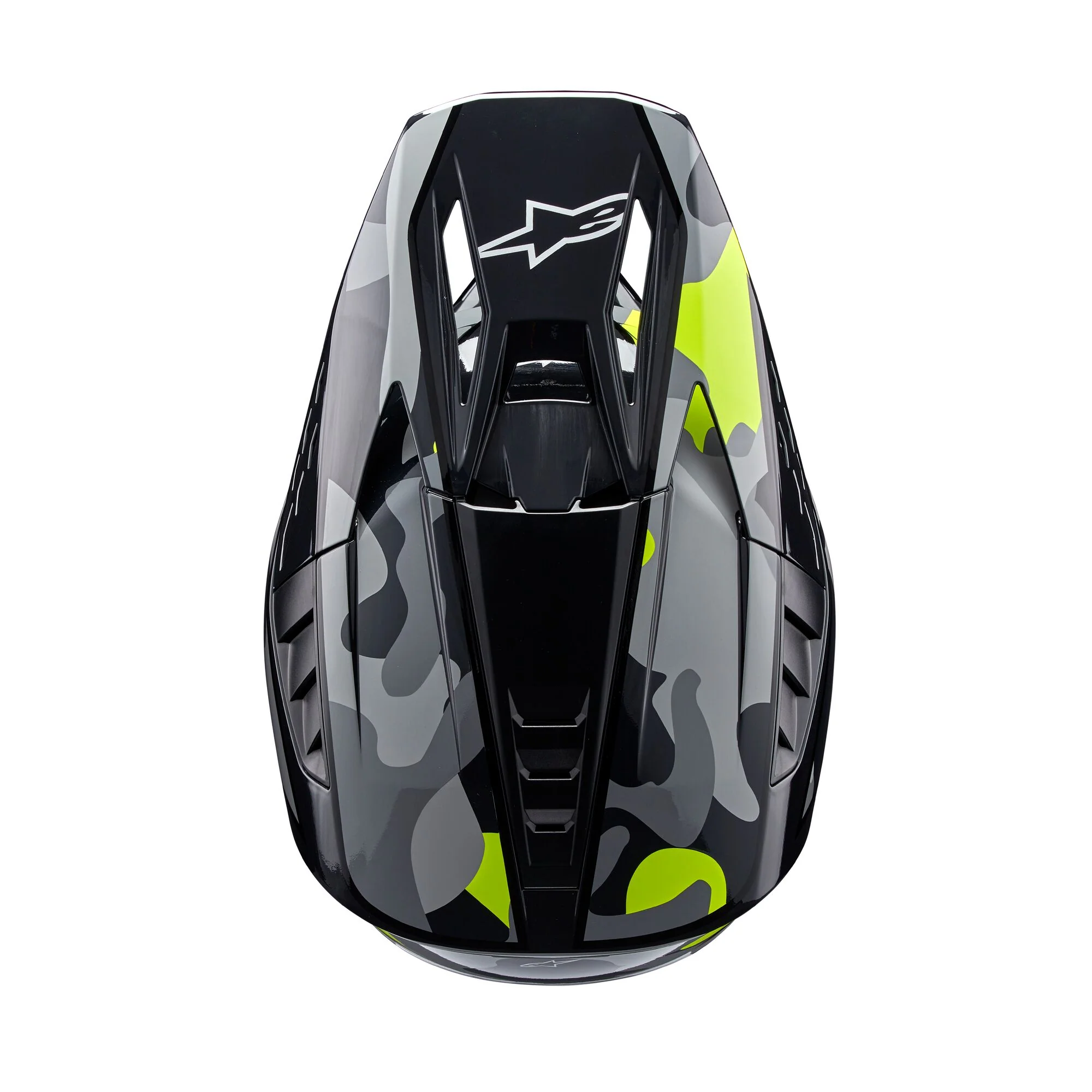 Alpinestars Helmet SM5 Rover Dark Gray Yellow Fluo Glossy - Image 3