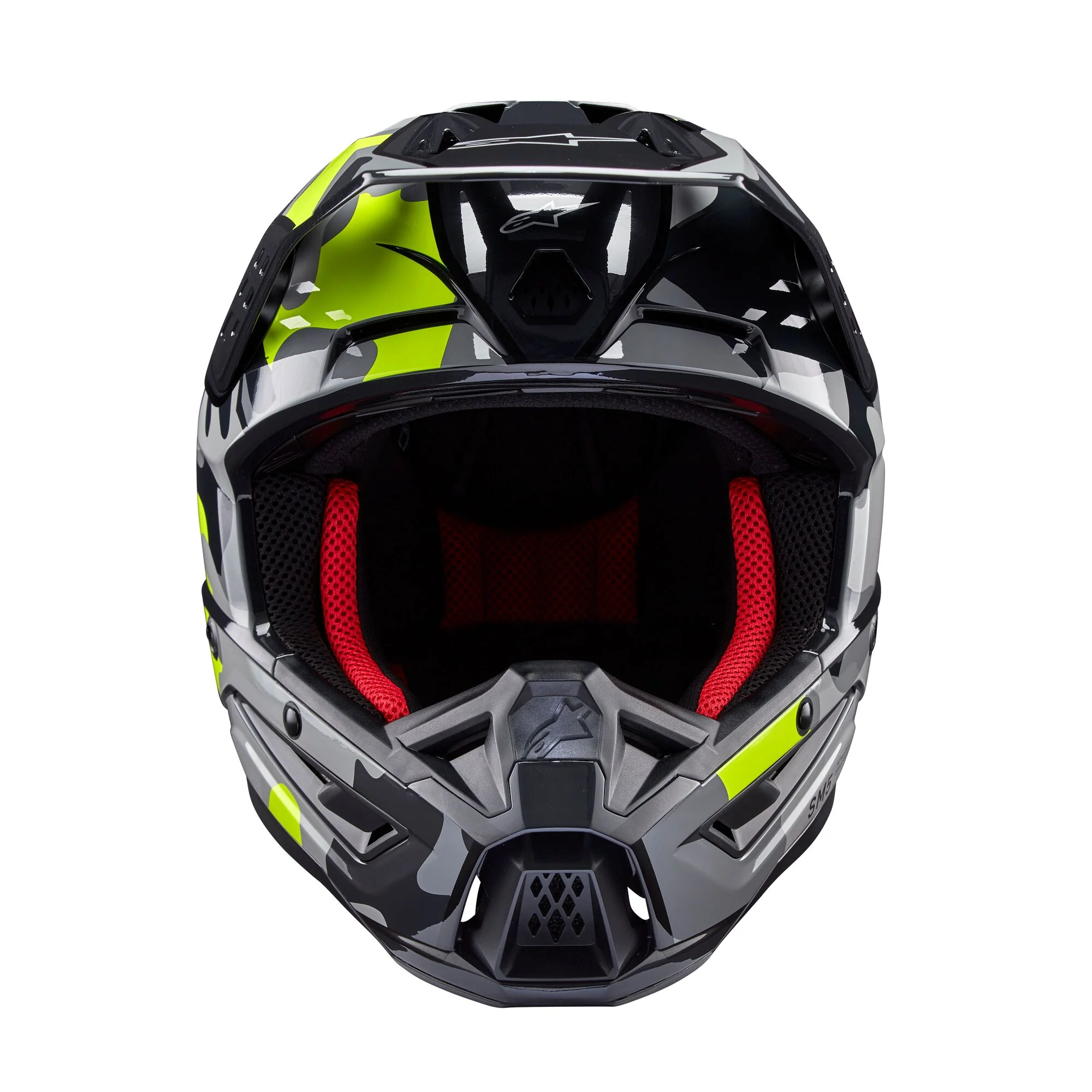 Alpinestars Helmet SM5 Rover Dark Gray Yellow Fluo Glossy - Image 5