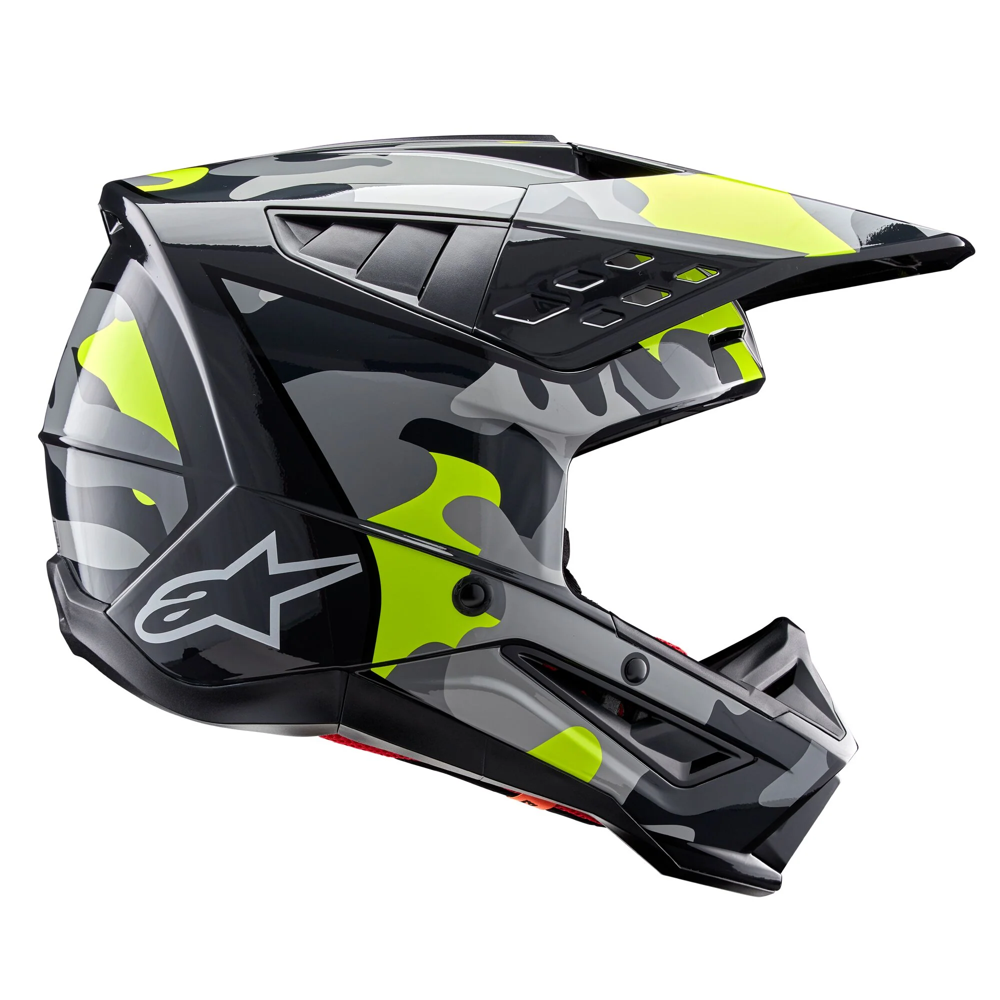 Alpinestars Helmet SM5 Rover Dark Gray Yellow Fluo Glossy - Image 6