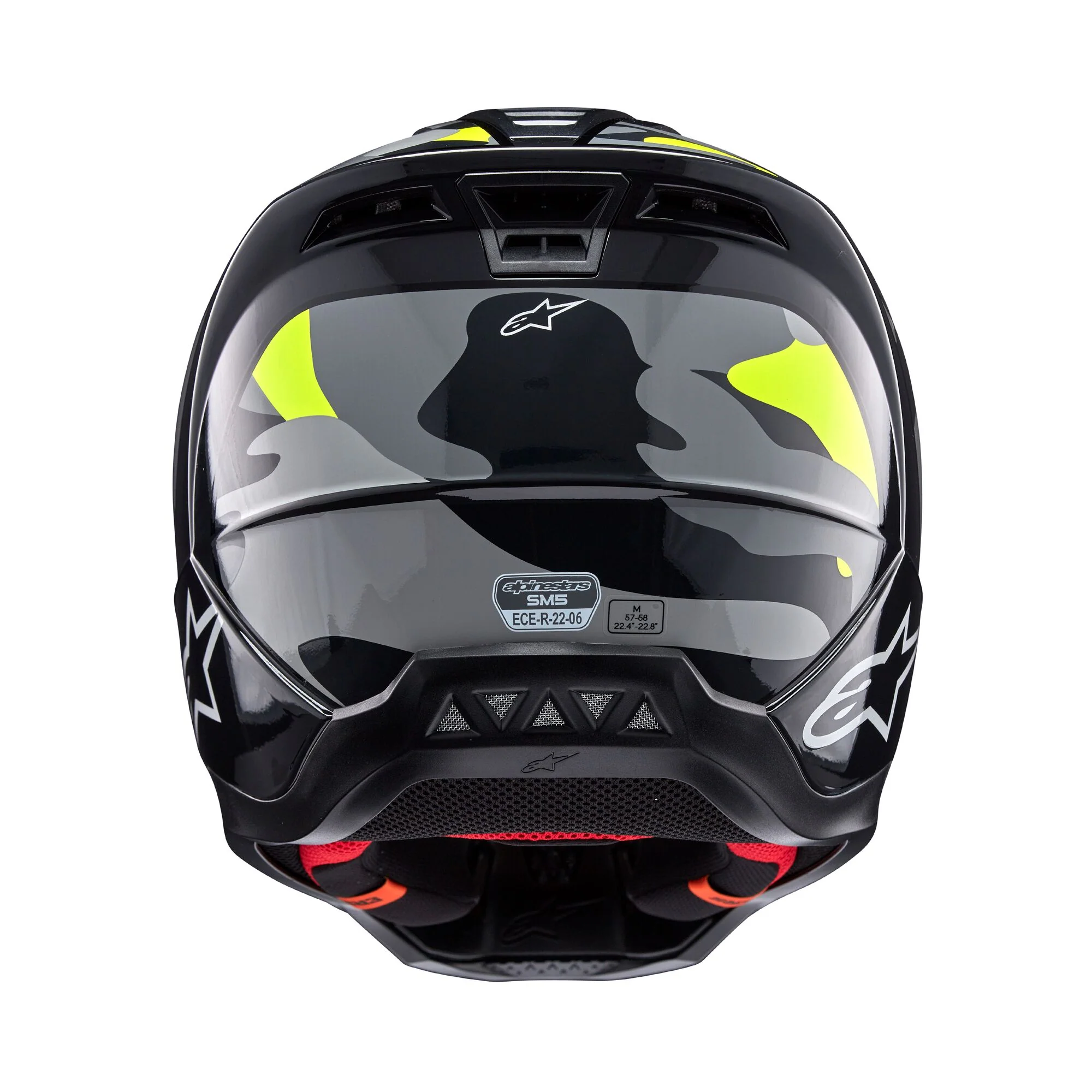 Alpinestars Helmet SM5 Rover Dark Gray Yellow Fluo Glossy - Image 7
