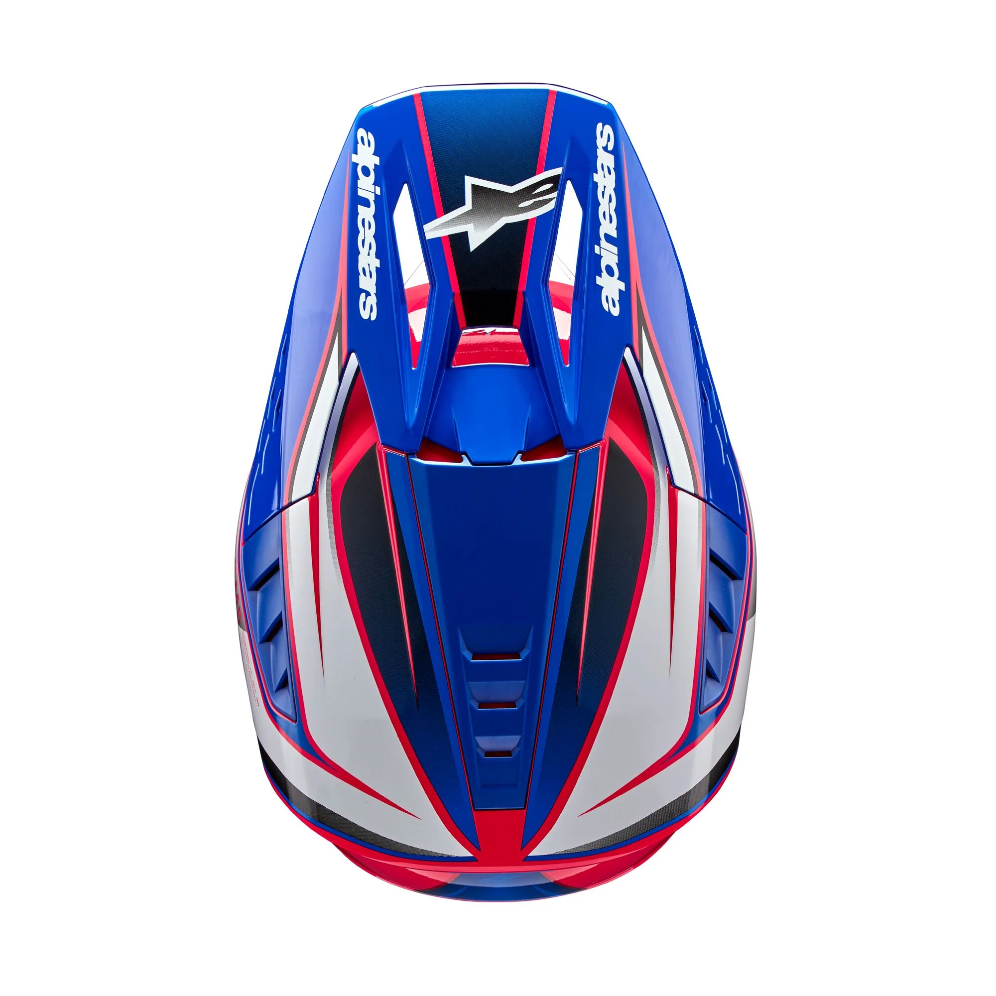 Alpinestars Helmet SM5 Sail White Diva Pink Enamel Blue Glossy - Image 7