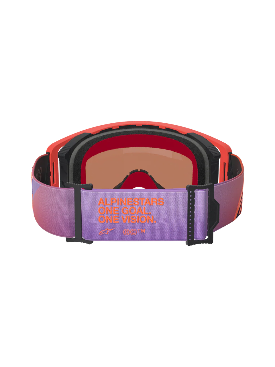 2026 Alpinestars Supertech Goggles Vision Corp - Hot Coral Purple Mirror Blue - Image 2