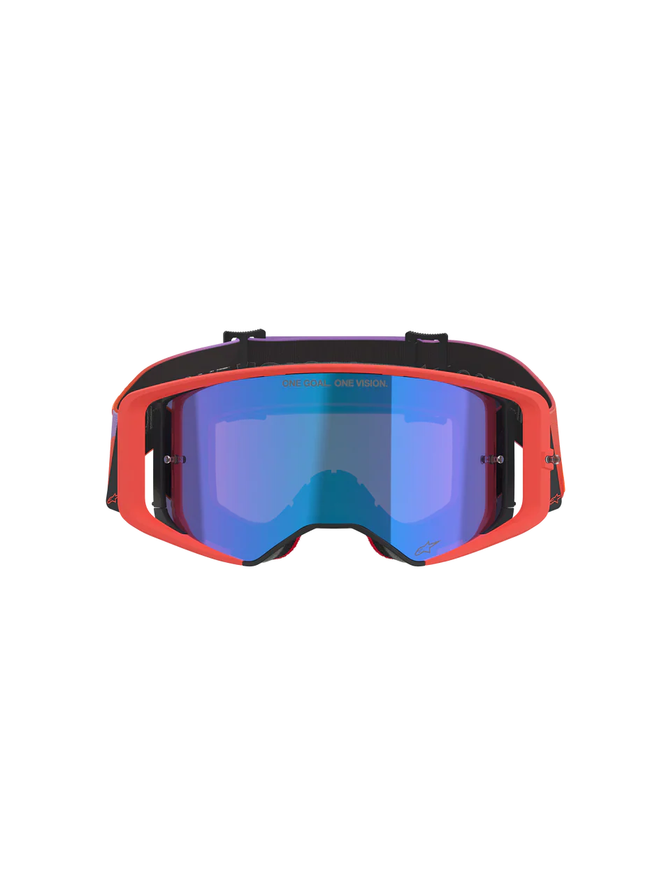 2026 Alpinestars Supertech Goggles Vision Corp - Hot Coral Purple Mirror Blue - Image 3