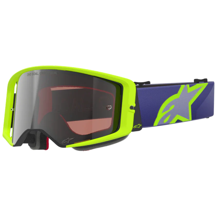 2026 Alpinestars Supertech Goggles Vision Corp  - Purple Yellow Fl Mirror Silver