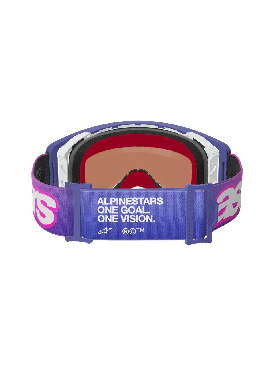 2026 Alpinestars Supertech Goggles Vision Vista - Purple Fluo Pink Mirror Blue - Image 2