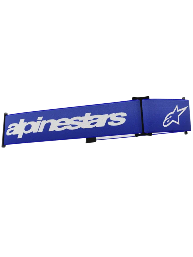 Alpinestars Supertech Goggles Strap - Blue White - Image 2