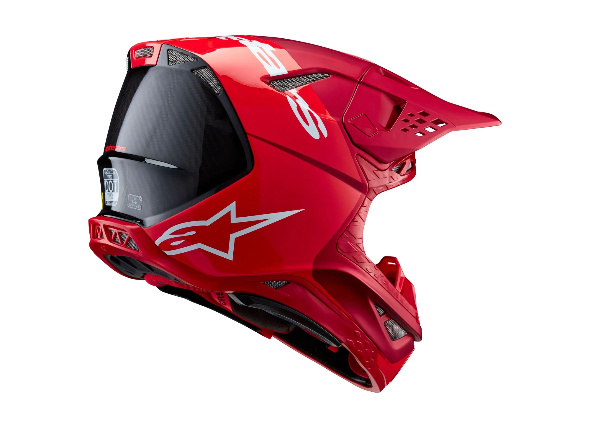 Alpinestars Helmet Supertech SM10 Flood Red Fluo Red Matt Glossy - Image 3