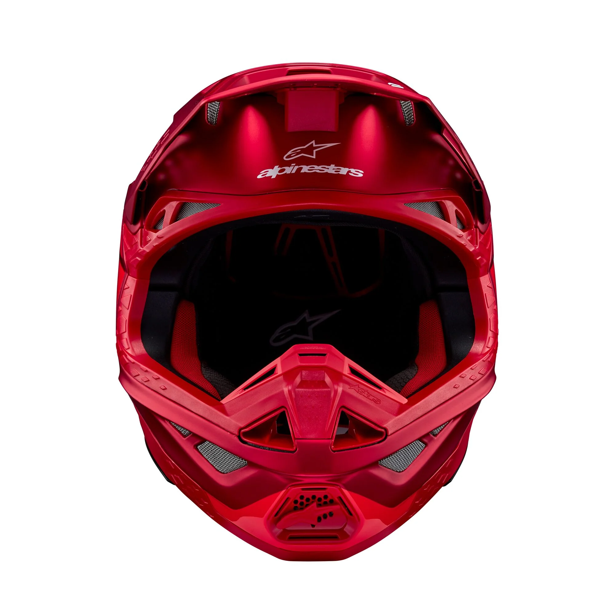 Alpinestars Helmet Supertech SM10 Flood Red Fluo Red Matt Glossy - Image 4