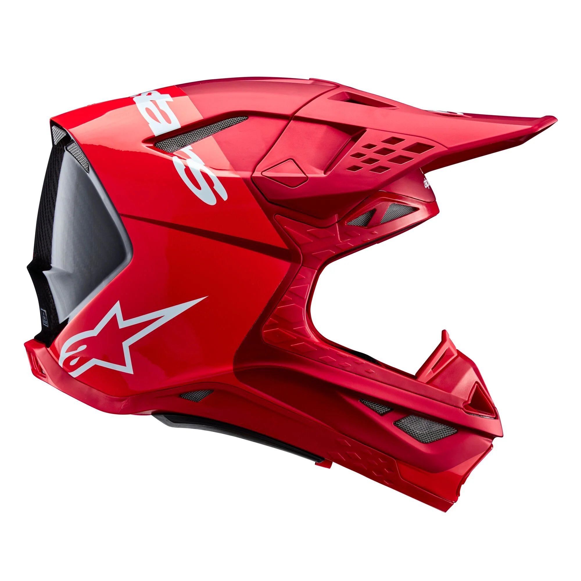 Alpinestars Helmet Supertech SM10 Flood Red Fluo Red Matt Glossy - Image 5