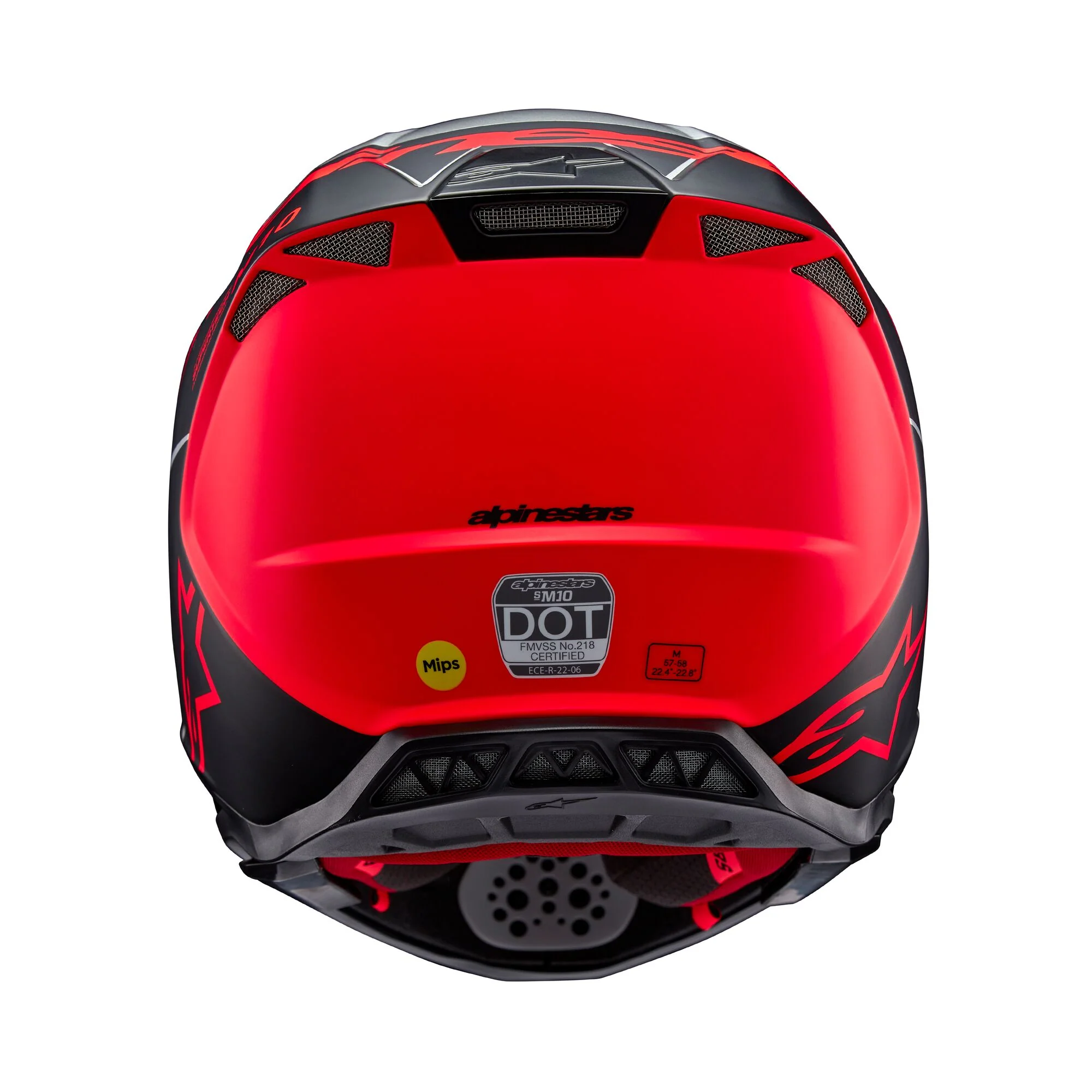 Alpinestars Helmet Supertech SM10 Flood Silver Black Orange Matt Glossy - Image 6