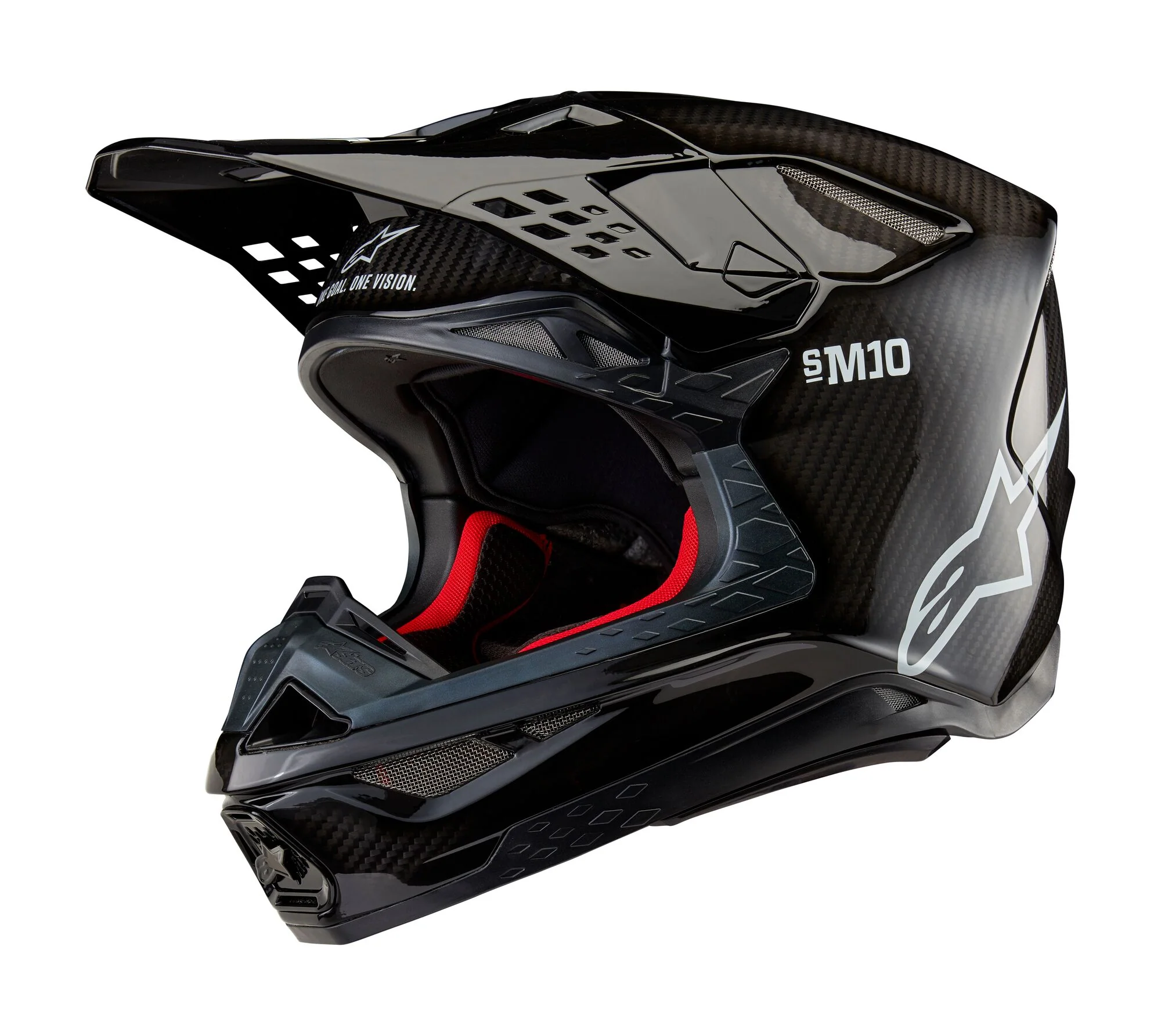 Alpinestars Helmet Supertech SM10 Solid Black Glossy Carbon