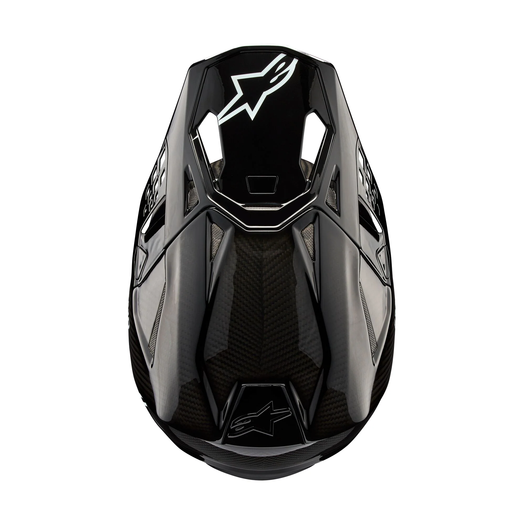 Alpinestars Helmet Supertech SM10 Solid Black Glossy Carbon - Image 7