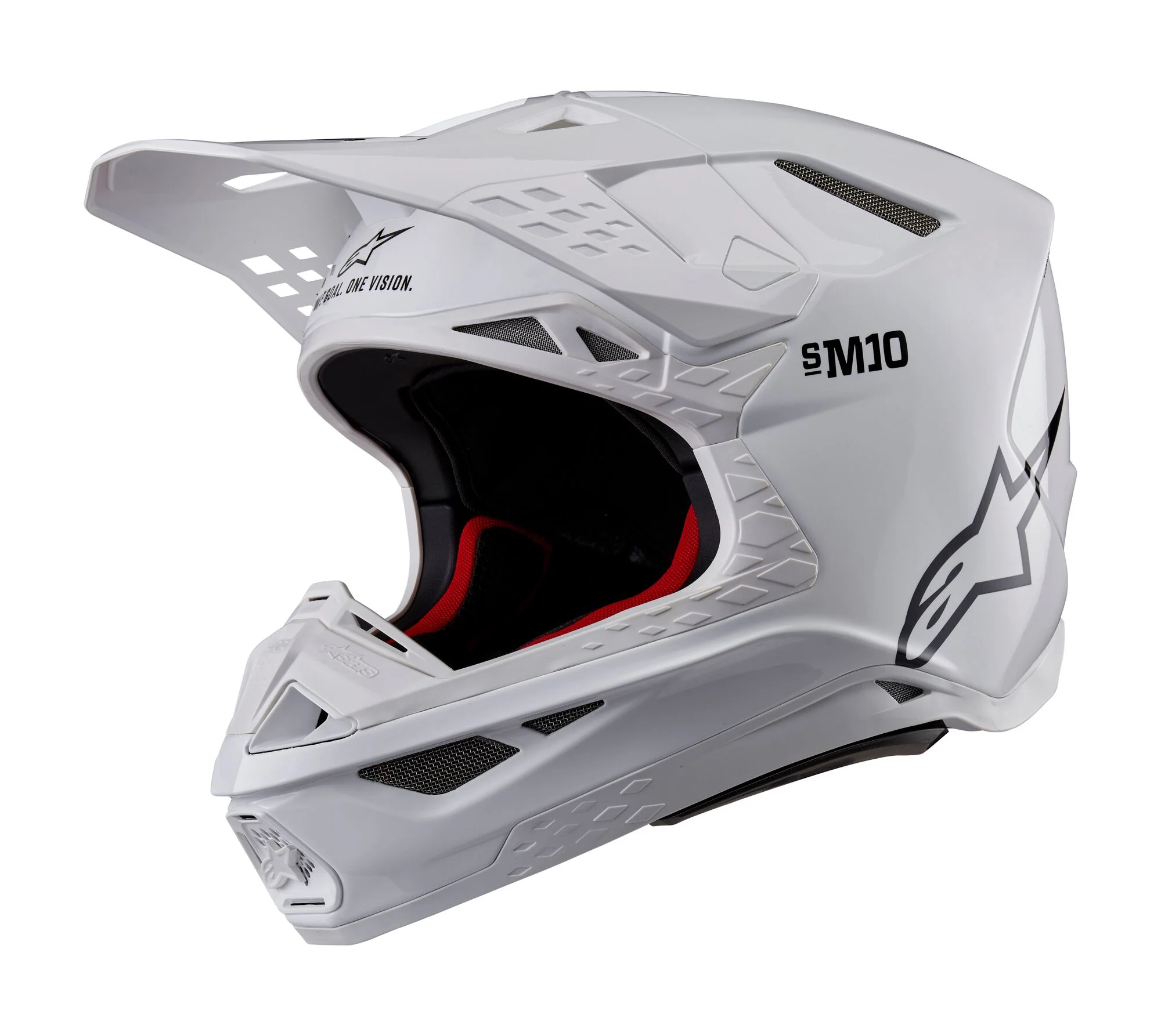Alpinestars Helmet Supertech SM10 Solid White Glossy