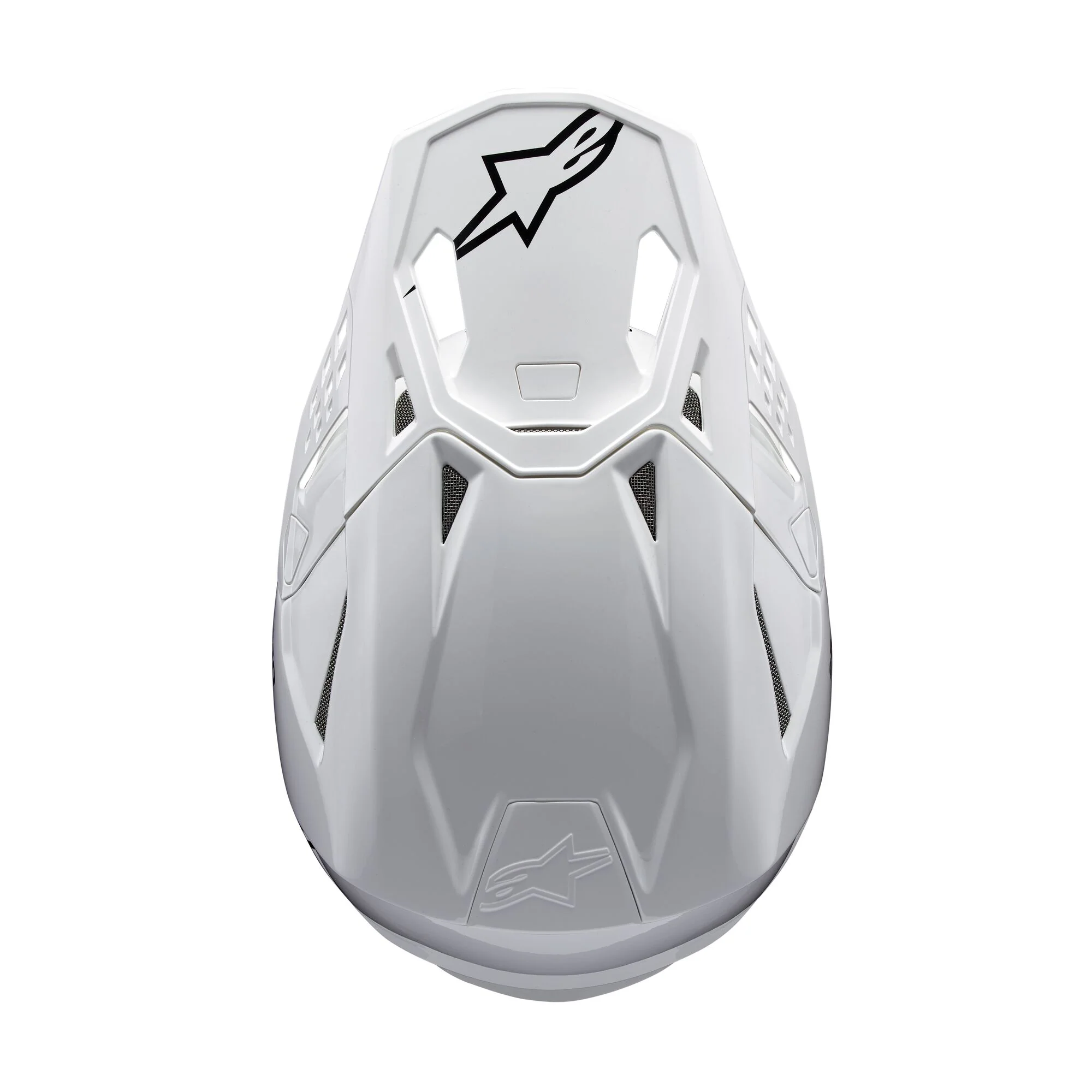 Alpinestars Helmet Supertech SM10 Solid White Glossy - Image 3