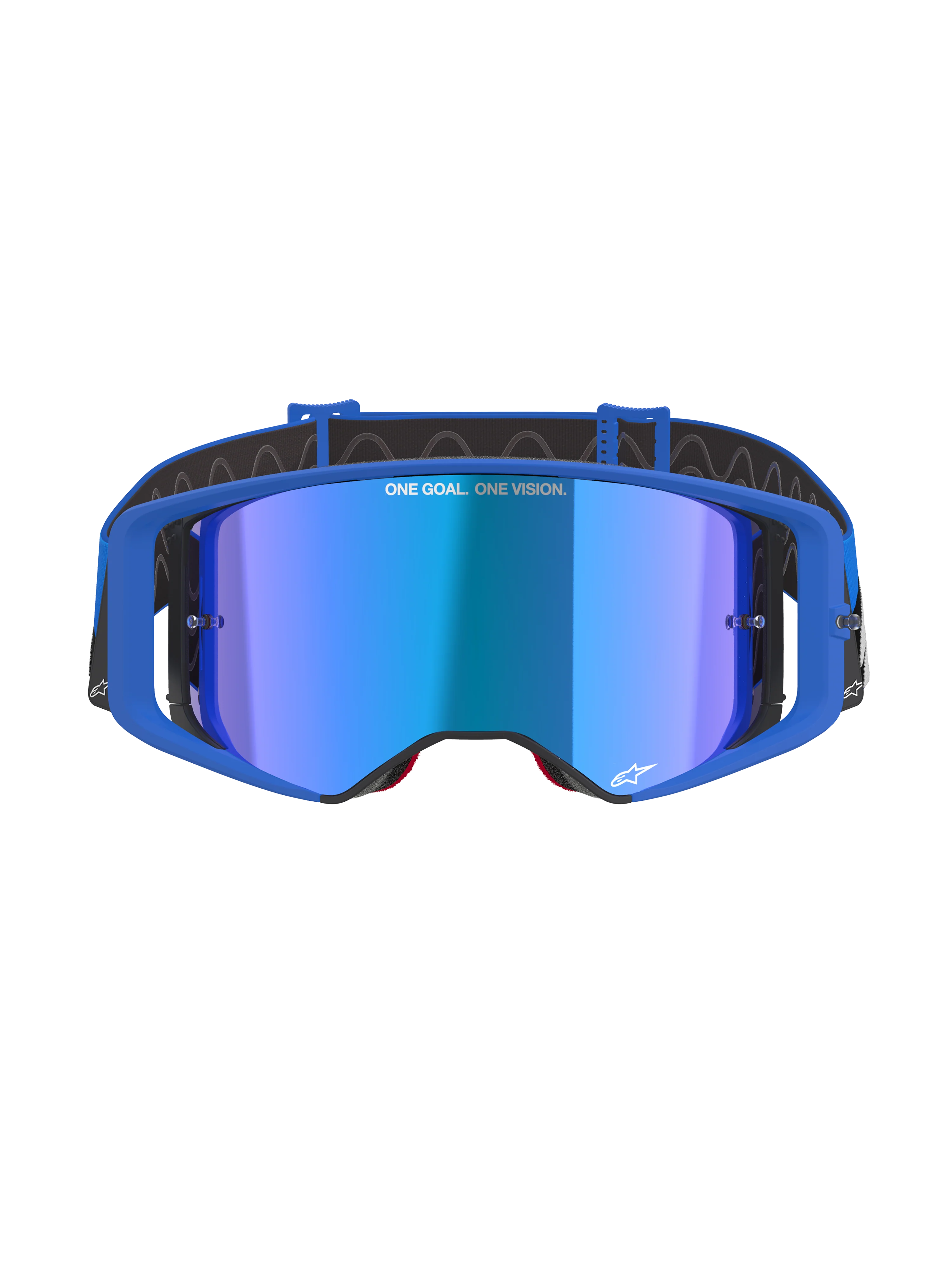 Alpinestars Supertech Stream Goggles Blue - Blue Mirror Lensupertech Supertech - Image 3