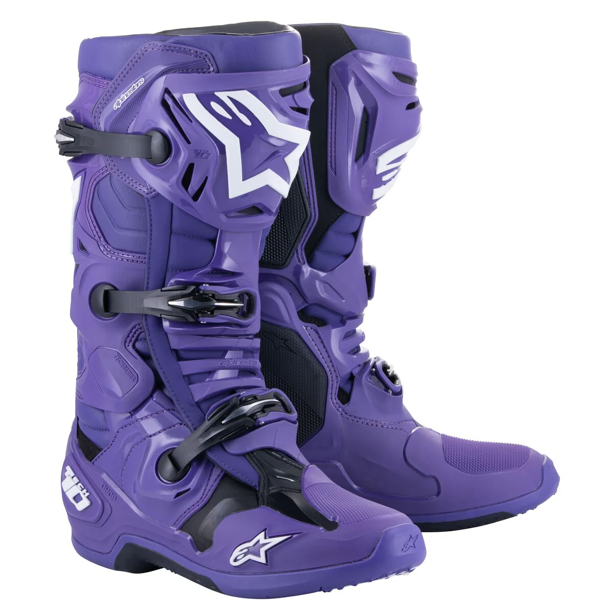 Alpinestars Tech 10 Motocross Boots Violet Black