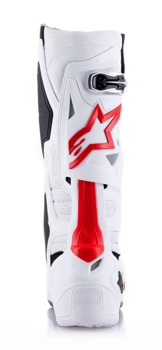 Alpinestars Tech 10 Supervented Motocross Boots White Bright Red - Image 5