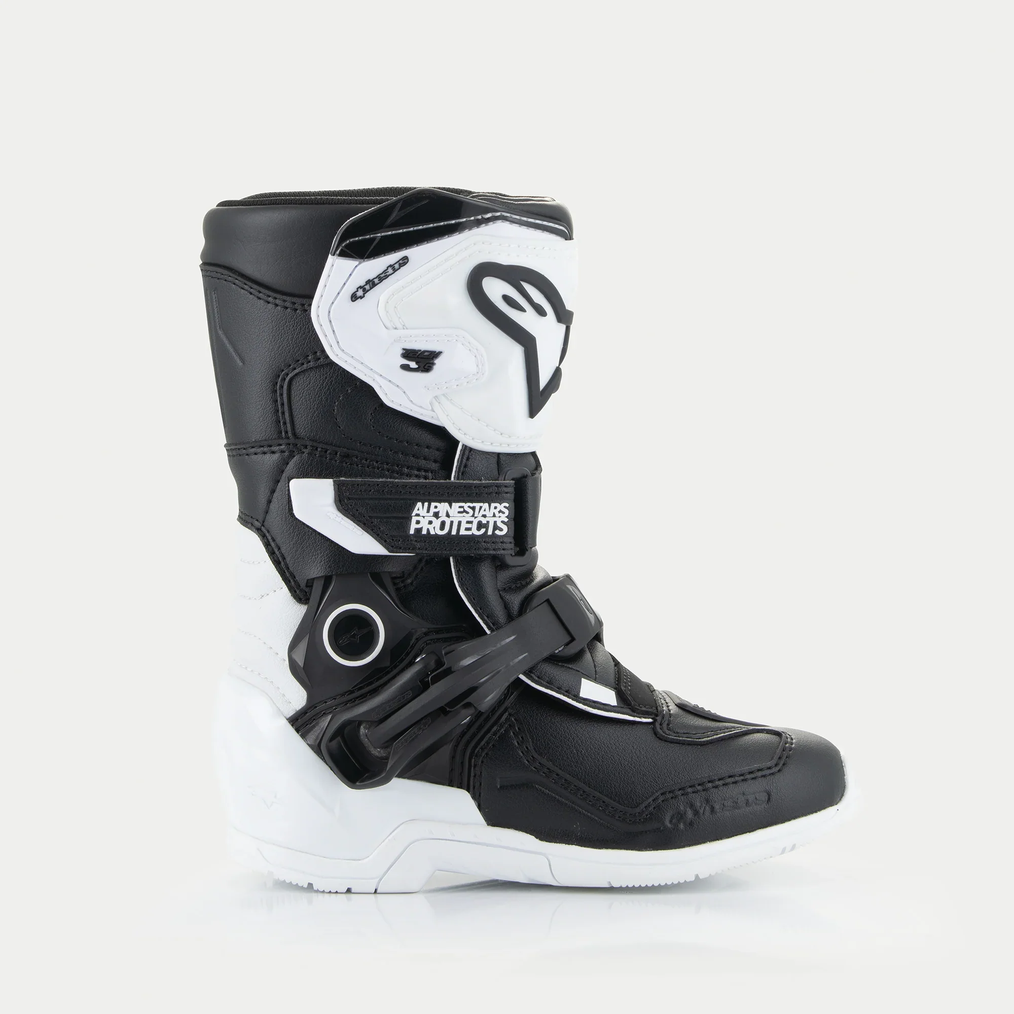 Alpinestars Tech 3S Kids Boots Black White - Image 3