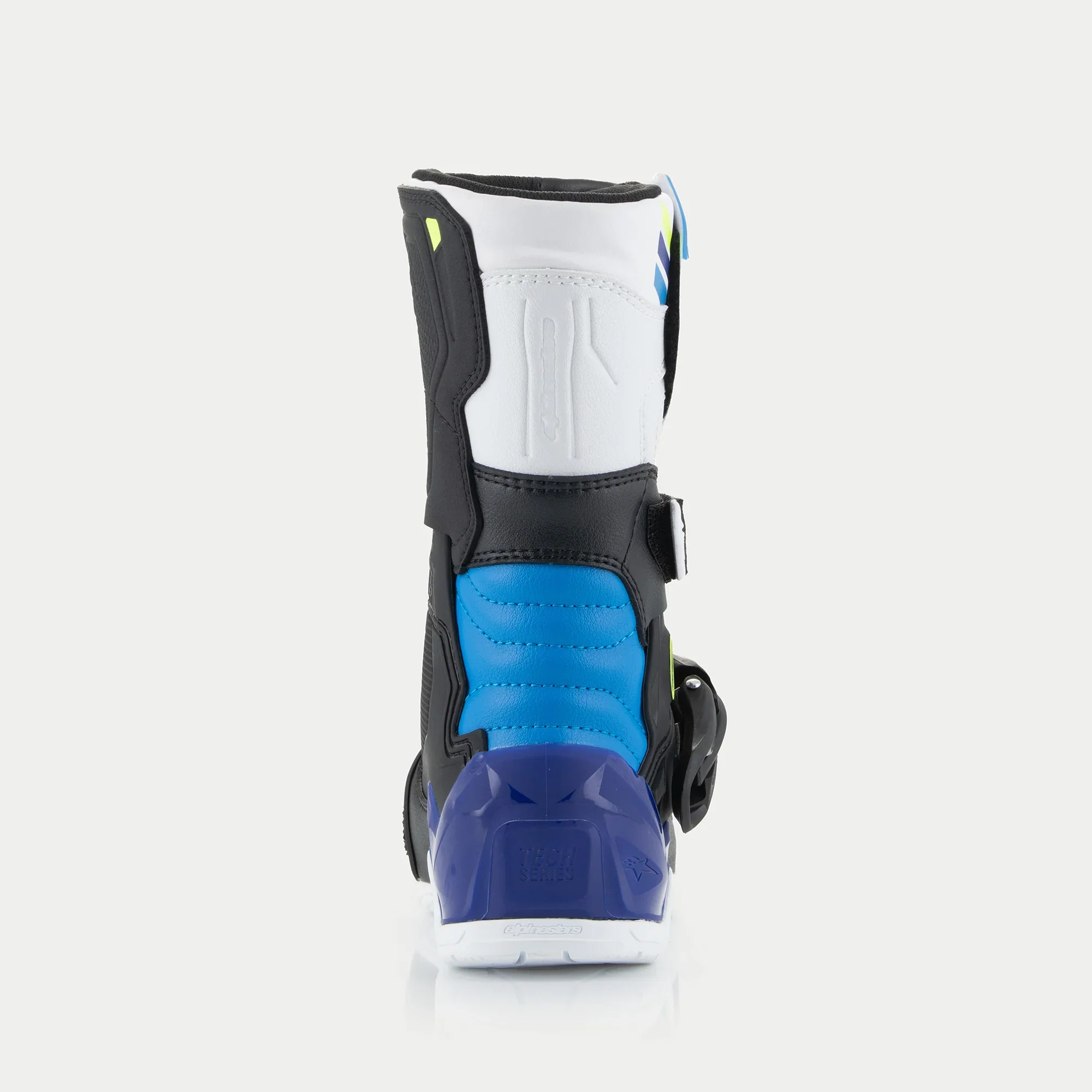 Alpinestars Tech 3S Kids Boots White Black Enamel Blue - Image 5