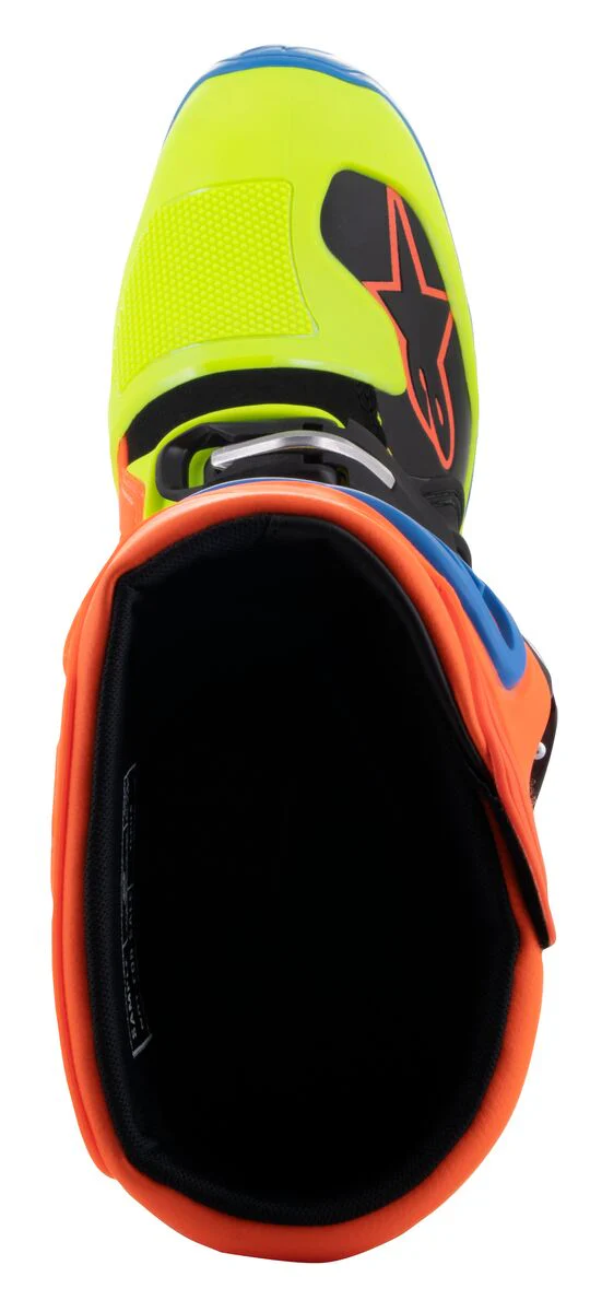 Alpinestars Tech 5 Boot Orange Fluo Blue Yellow - Image 6