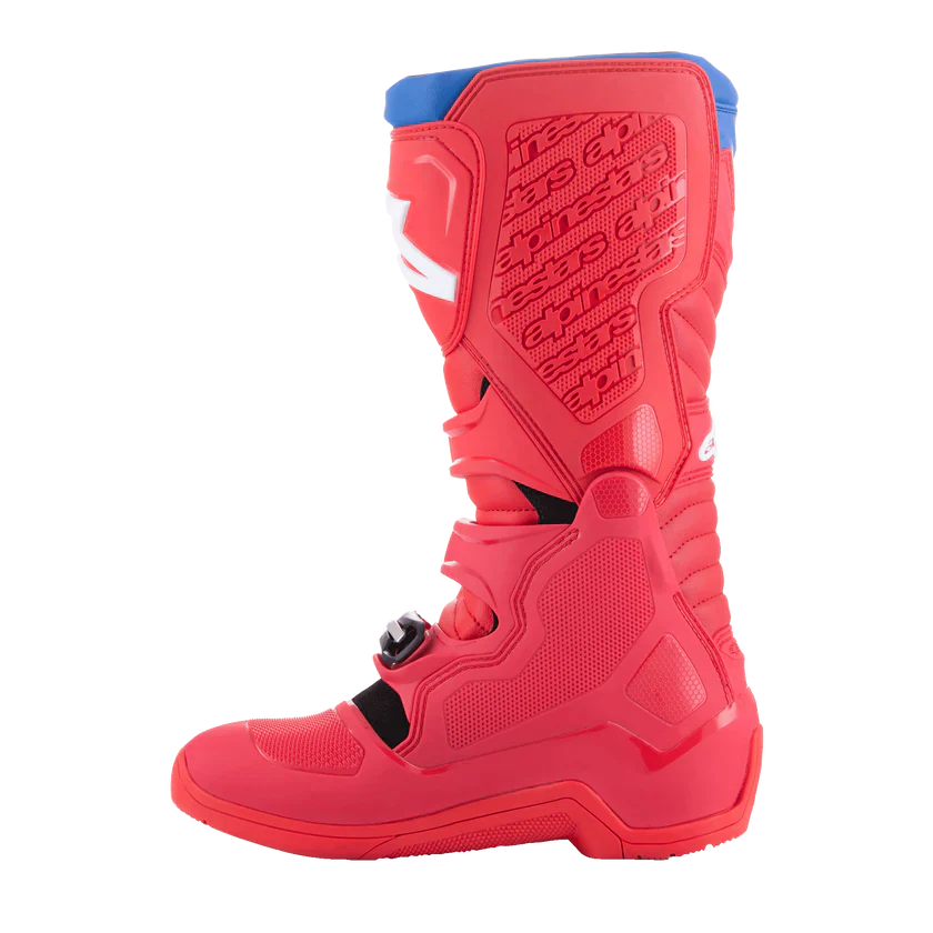 Alpinestars Tech 5 Boots - Bright Red Dark Red Alpine Blue - Image 2