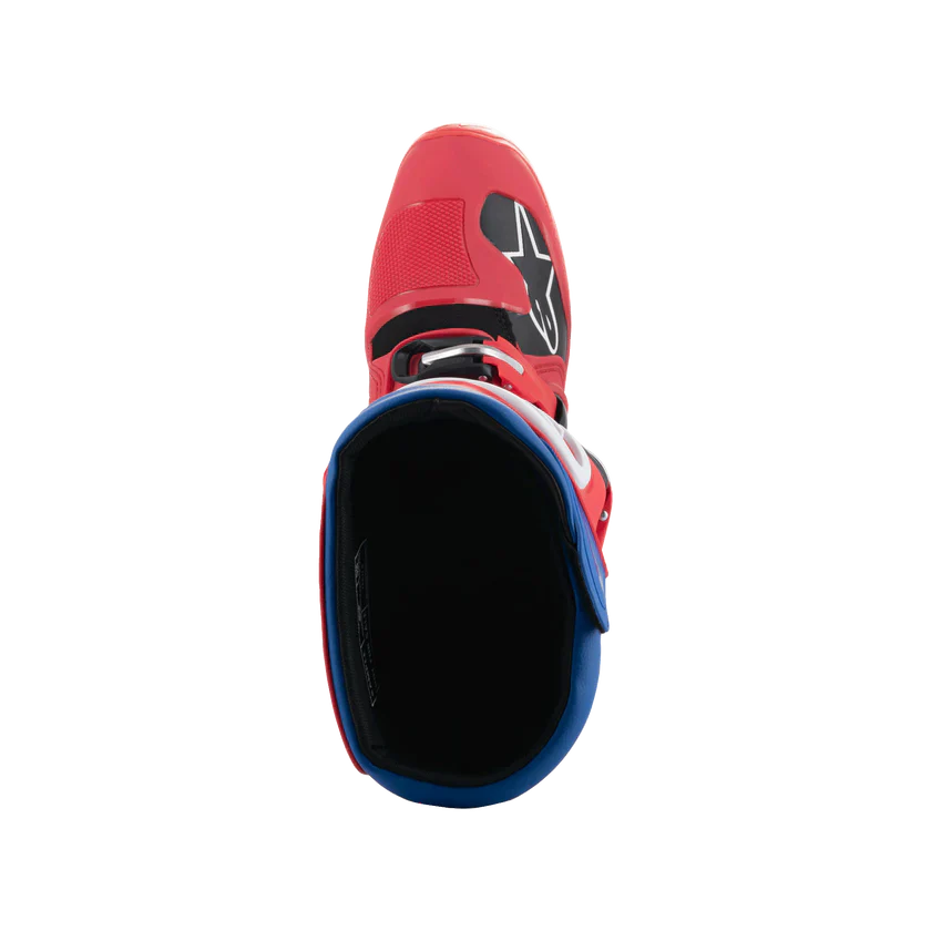 Alpinestars Tech 5 Boots - Bright Red Dark Red Alpine Blue - Image 5