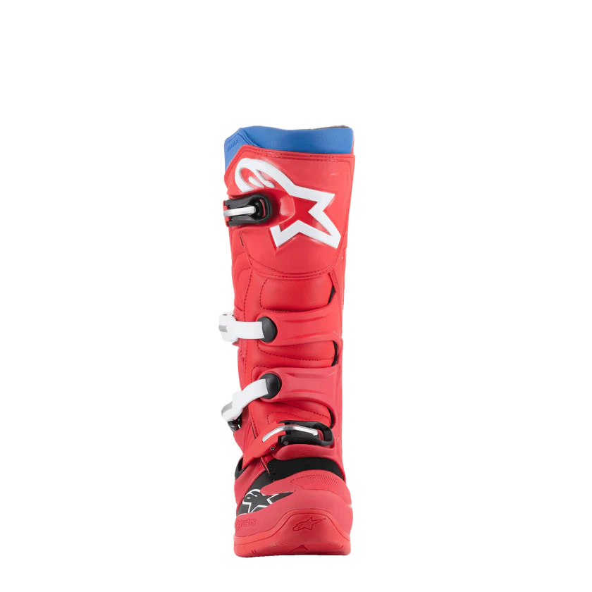 Alpinestars Tech 5 Boots - Bright Red Dark Red Alpine Blue - Image 7